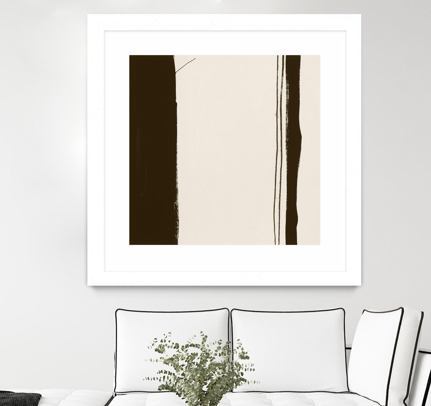 Sepia G by Franka Palek on GIANT ART - beige abstract