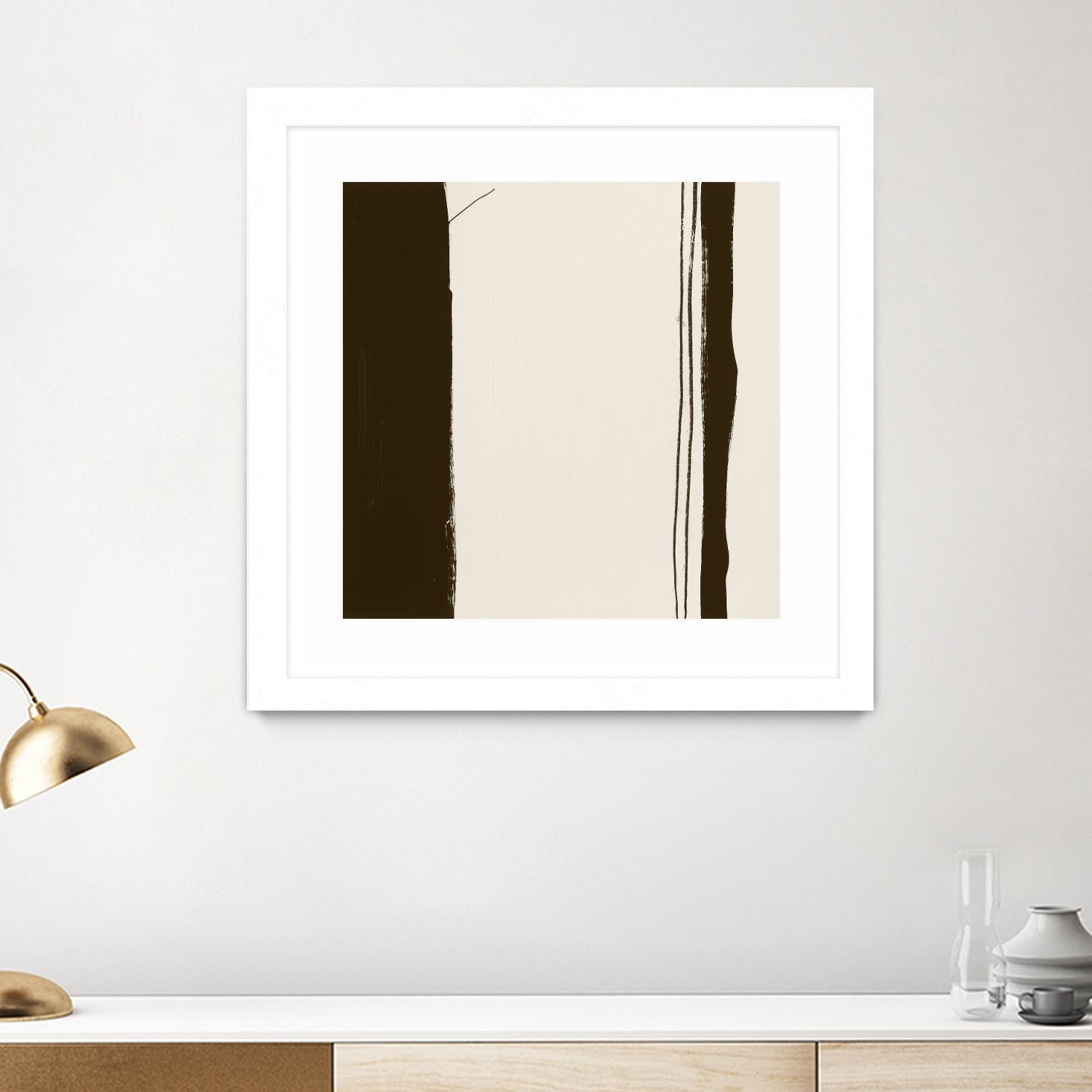 Sepia G by Franka Palek on GIANT ART - beige abstract
