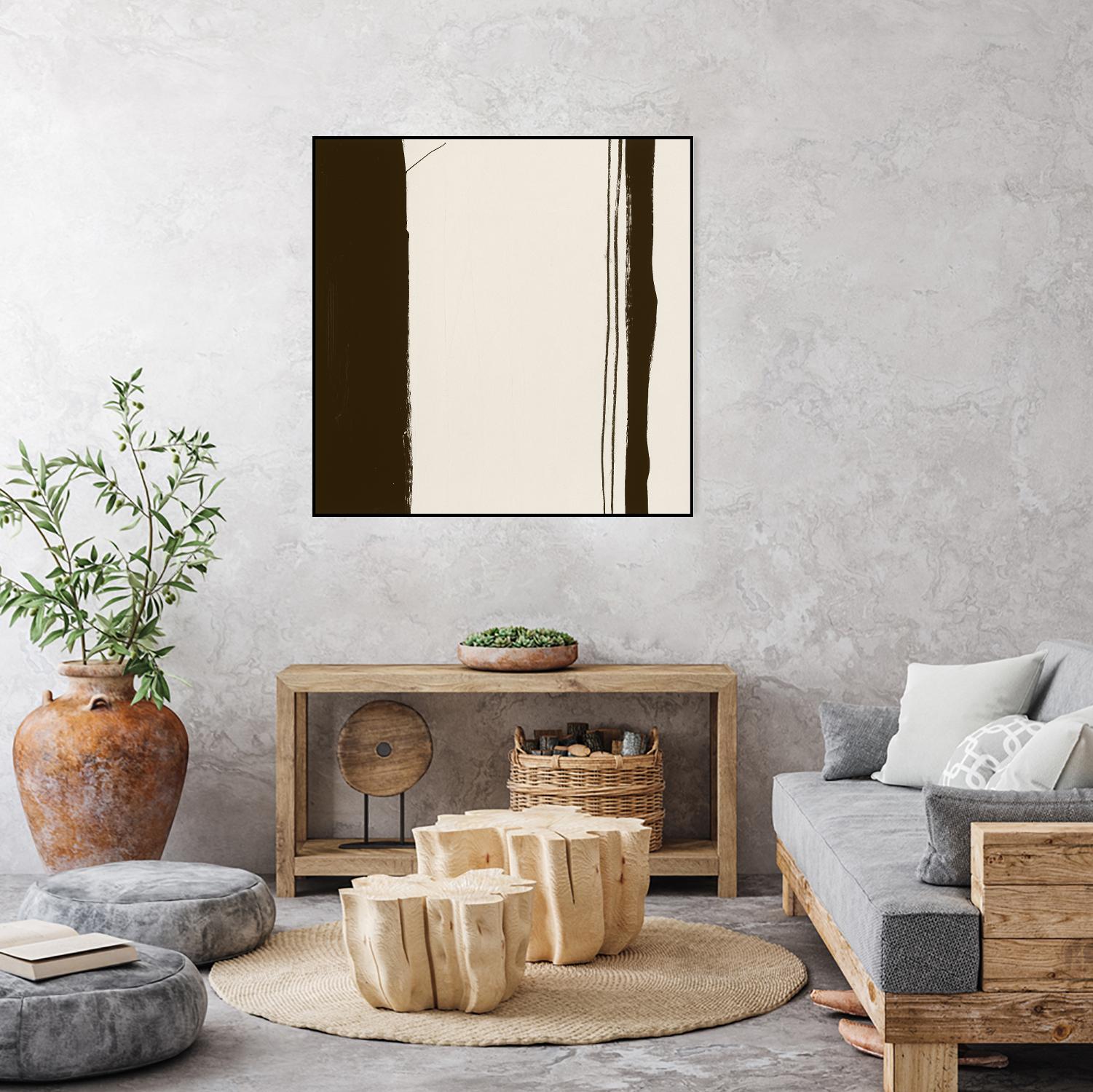 Sepia G by Franka Palek on GIANT ART - beige abstract