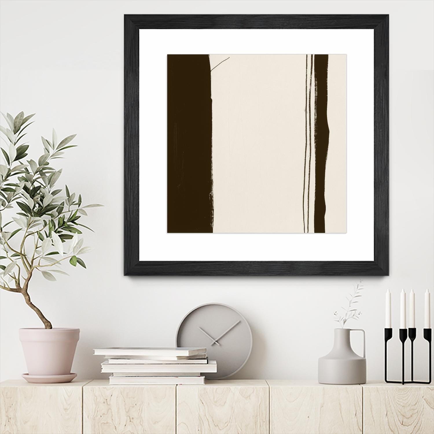 Sepia G by Franka Palek on GIANT ART - beige abstract