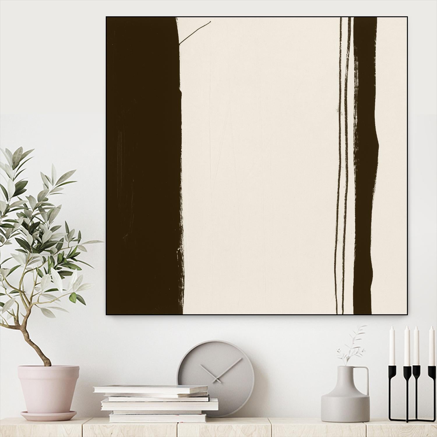 Sepia G by Franka Palek on GIANT ART - beige abstract