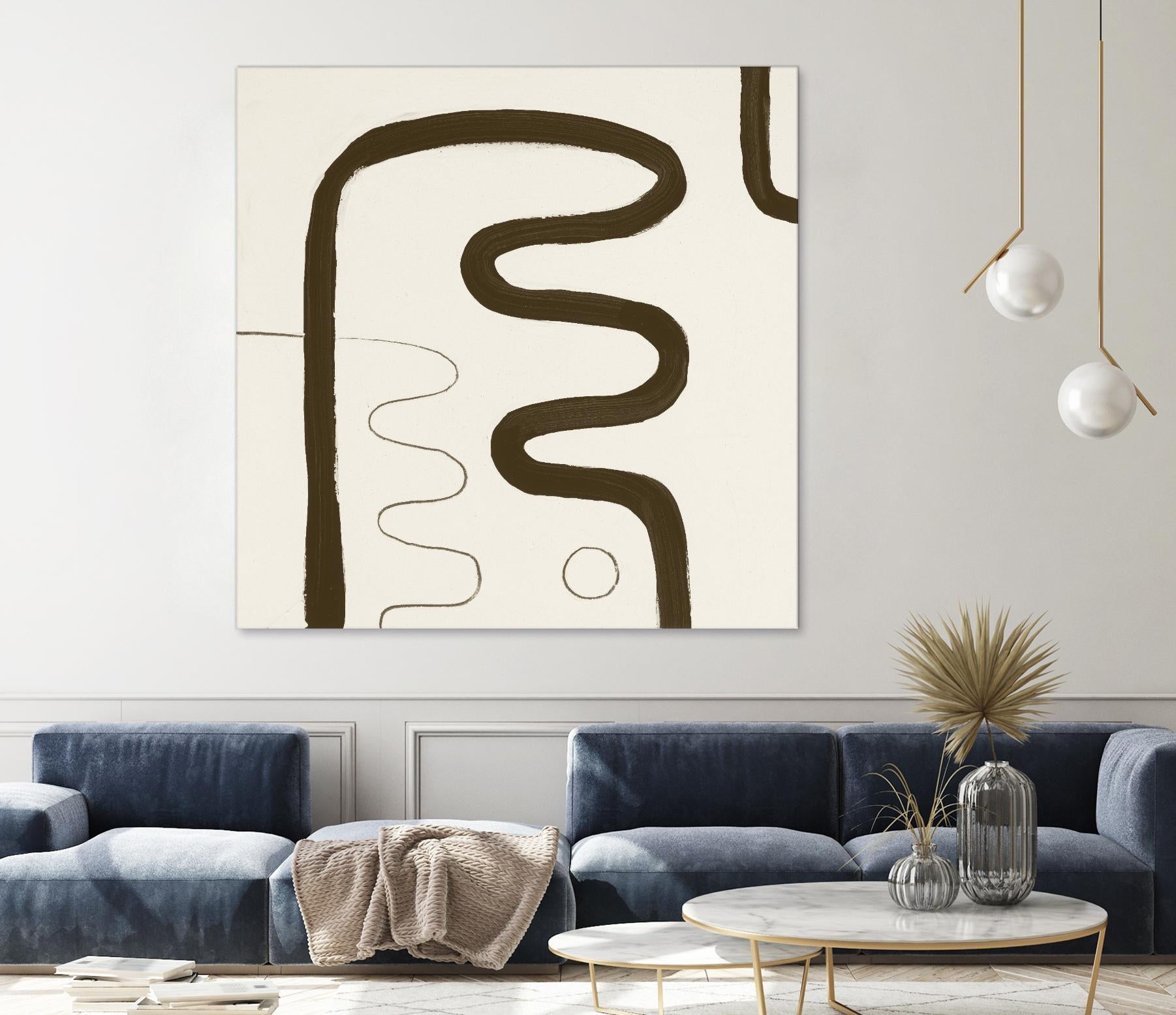 Sepia K by Franka Palek on GIANT ART - beige abstract