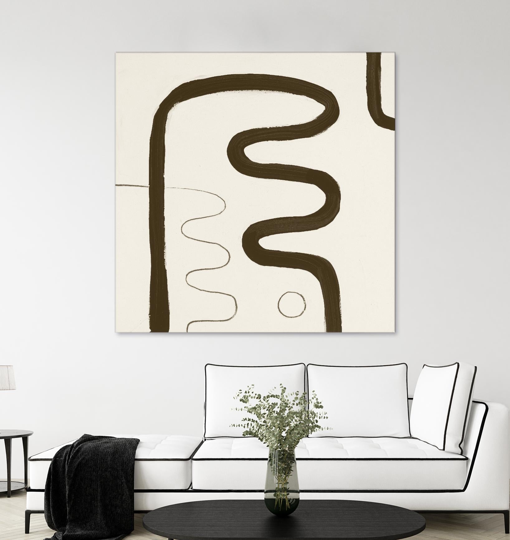 Sepia K by Franka Palek on GIANT ART - beige abstract