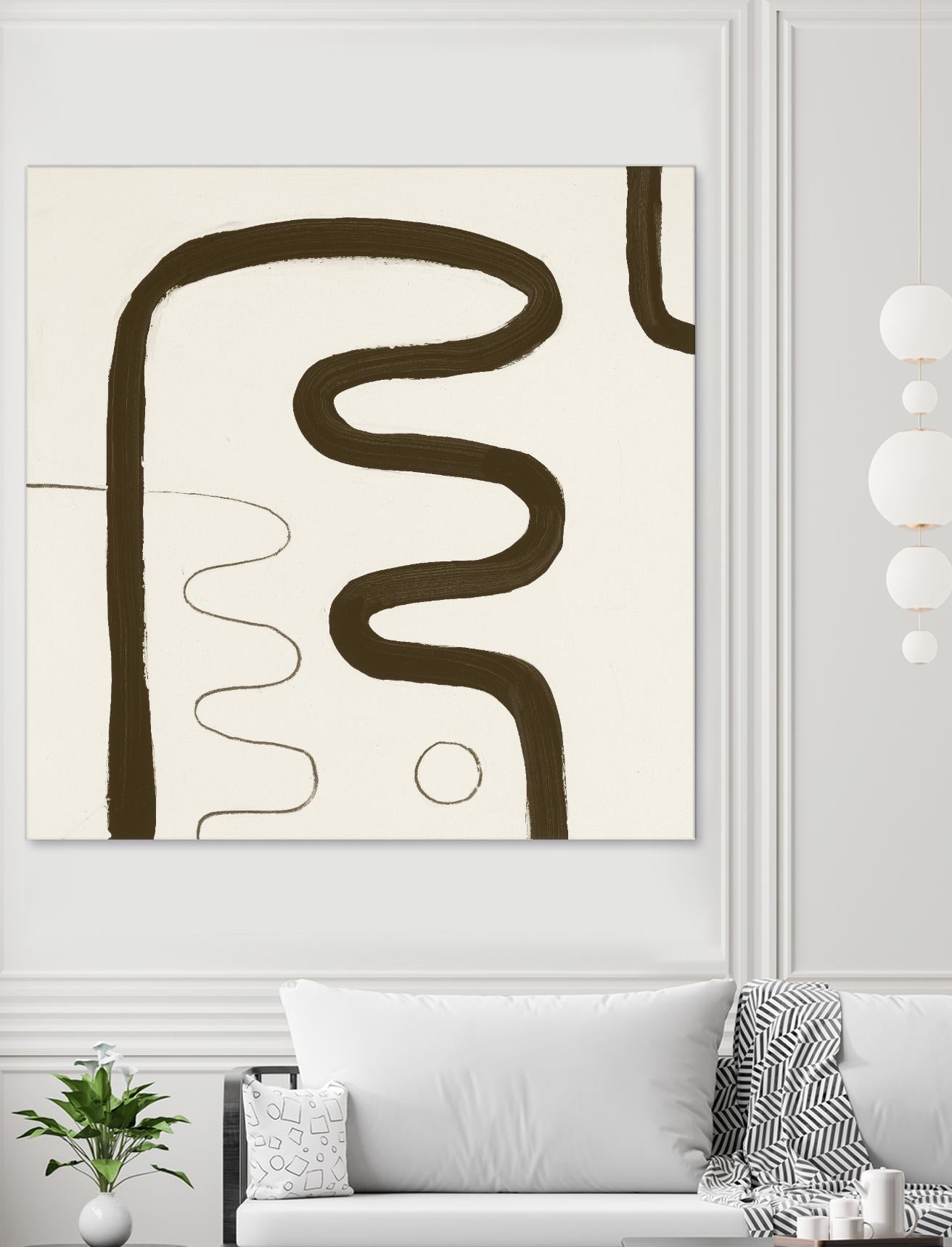 Sepia K by Franka Palek on GIANT ART - beige abstract