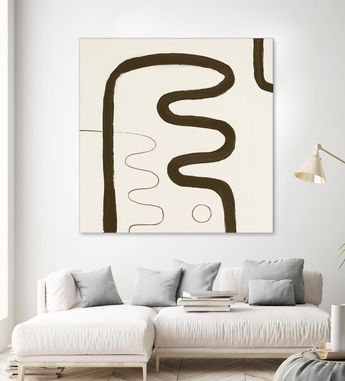 Sepia K by Franka Palek on GIANT ART - beige abstract
