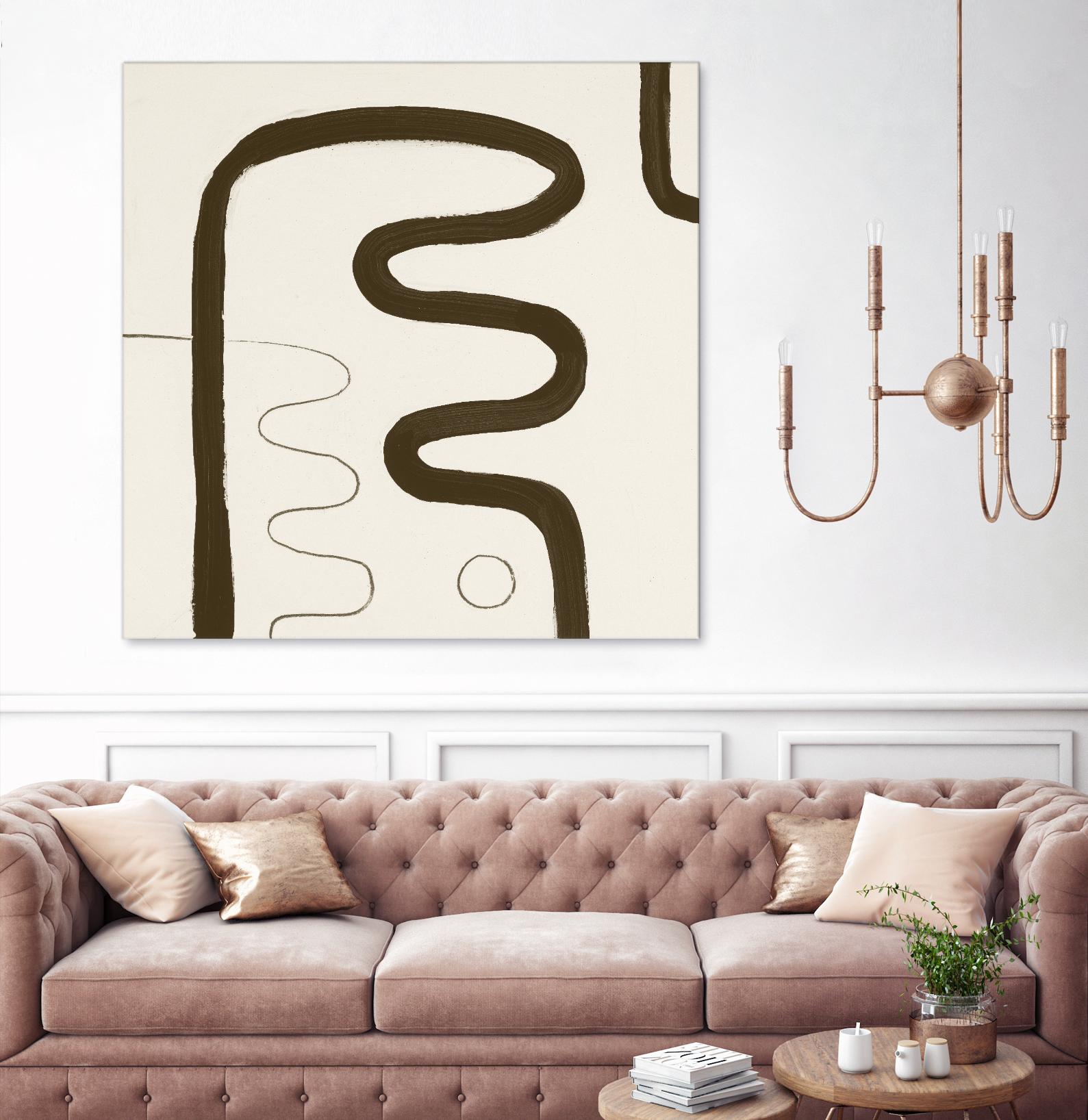 Sepia K by Franka Palek on GIANT ART - beige abstract