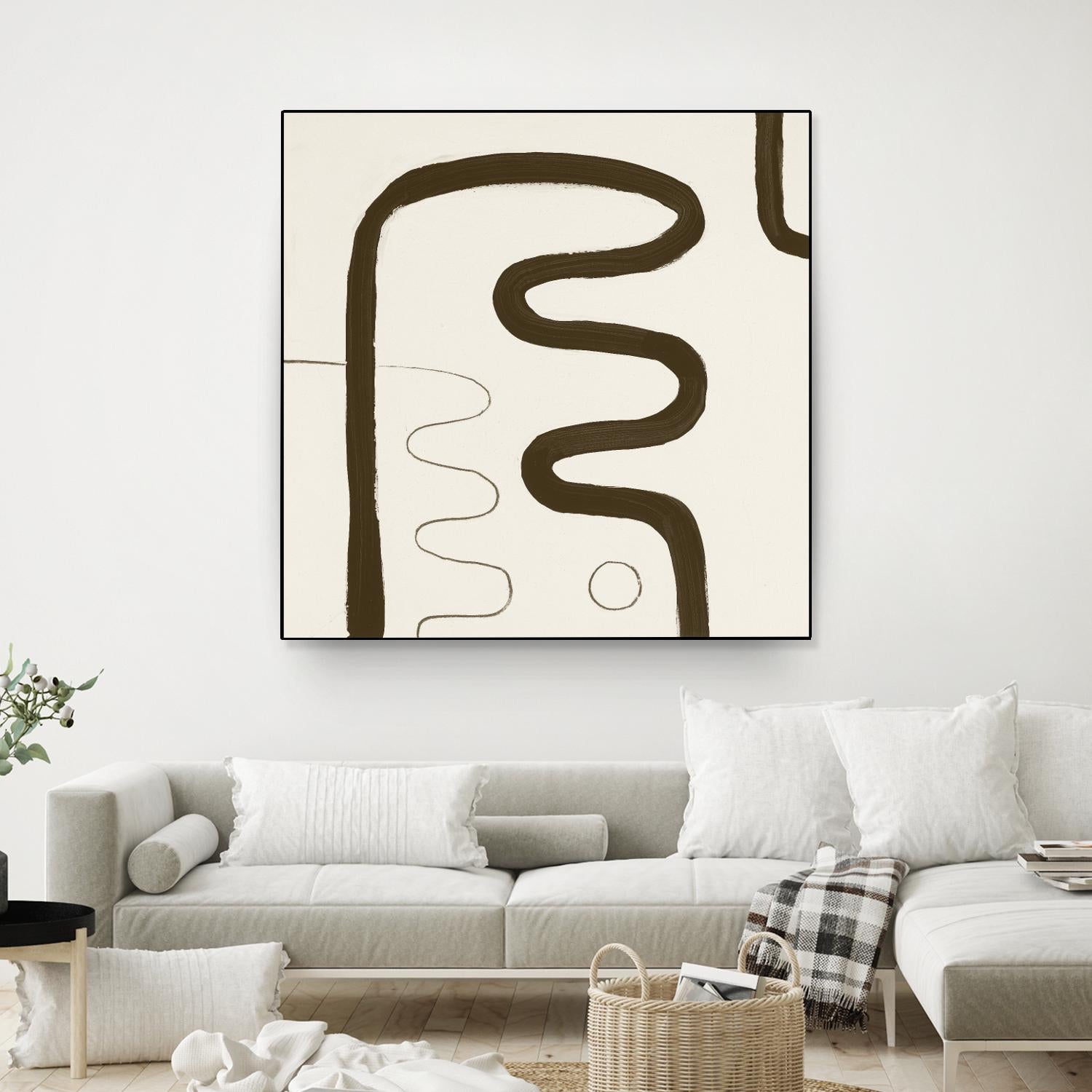 Sepia K by Franka Palek on GIANT ART - beige abstract