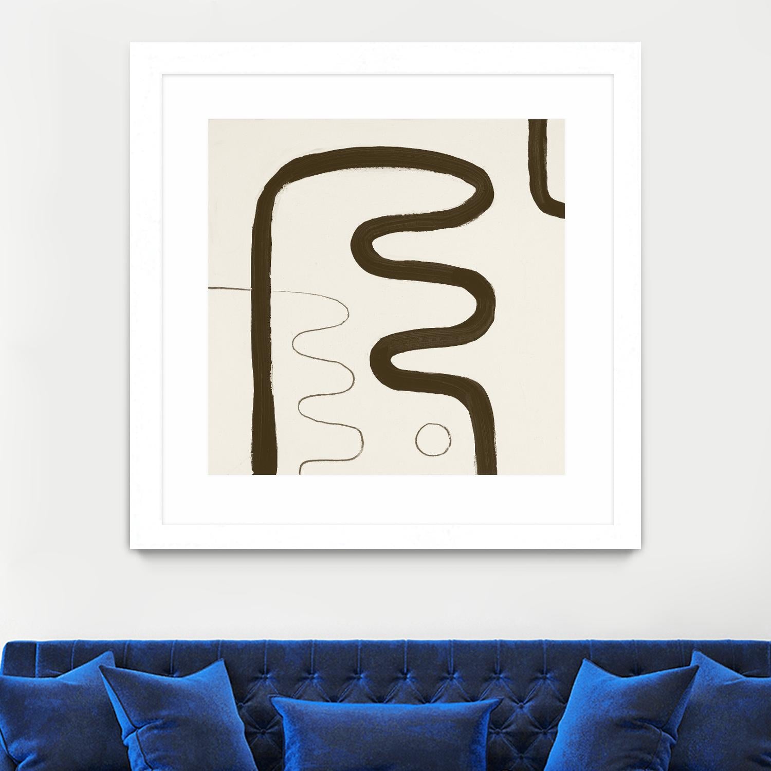 Sepia K by Franka Palek on GIANT ART - beige abstract