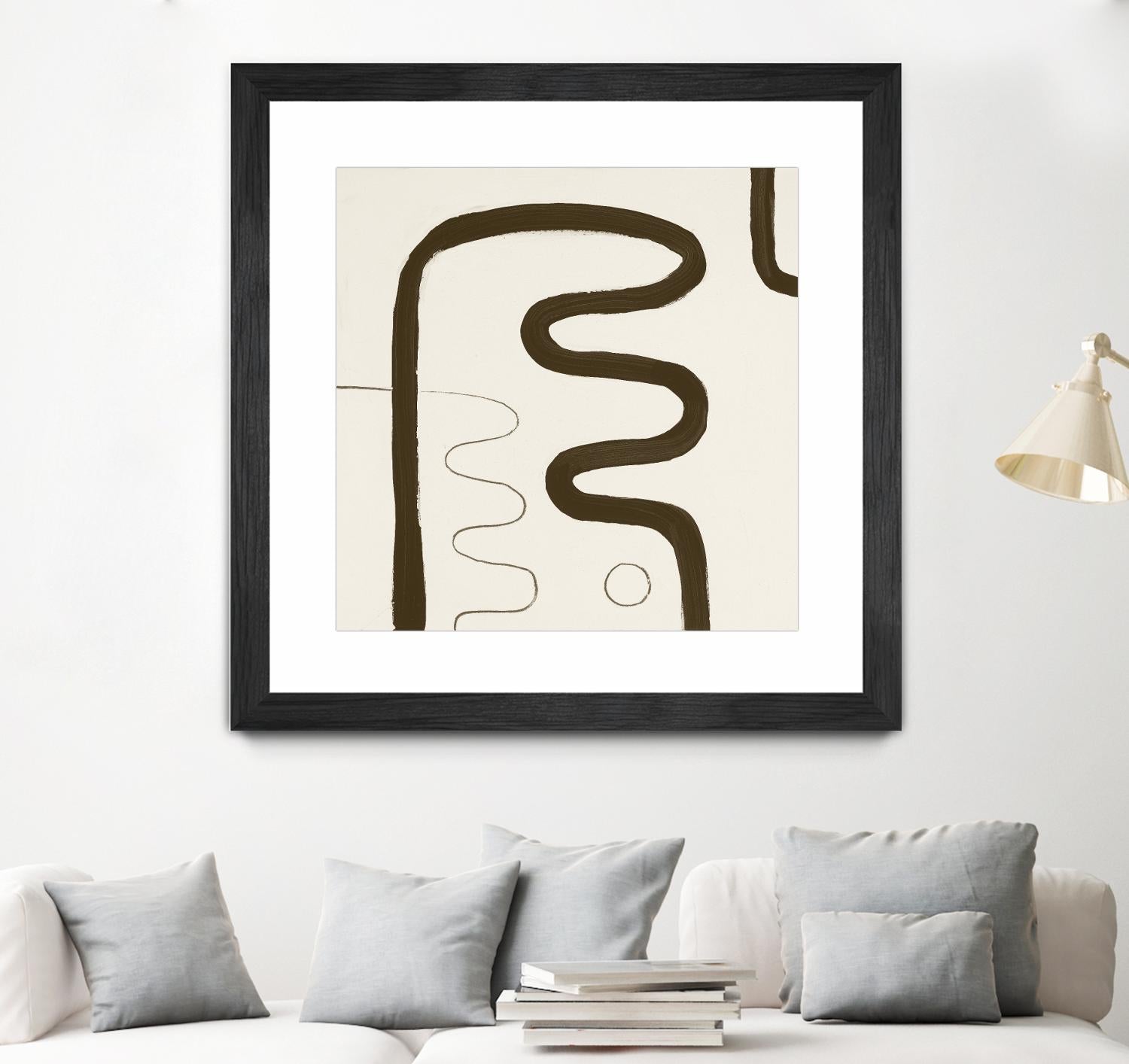 Sepia K by Franka Palek on GIANT ART - beige abstract