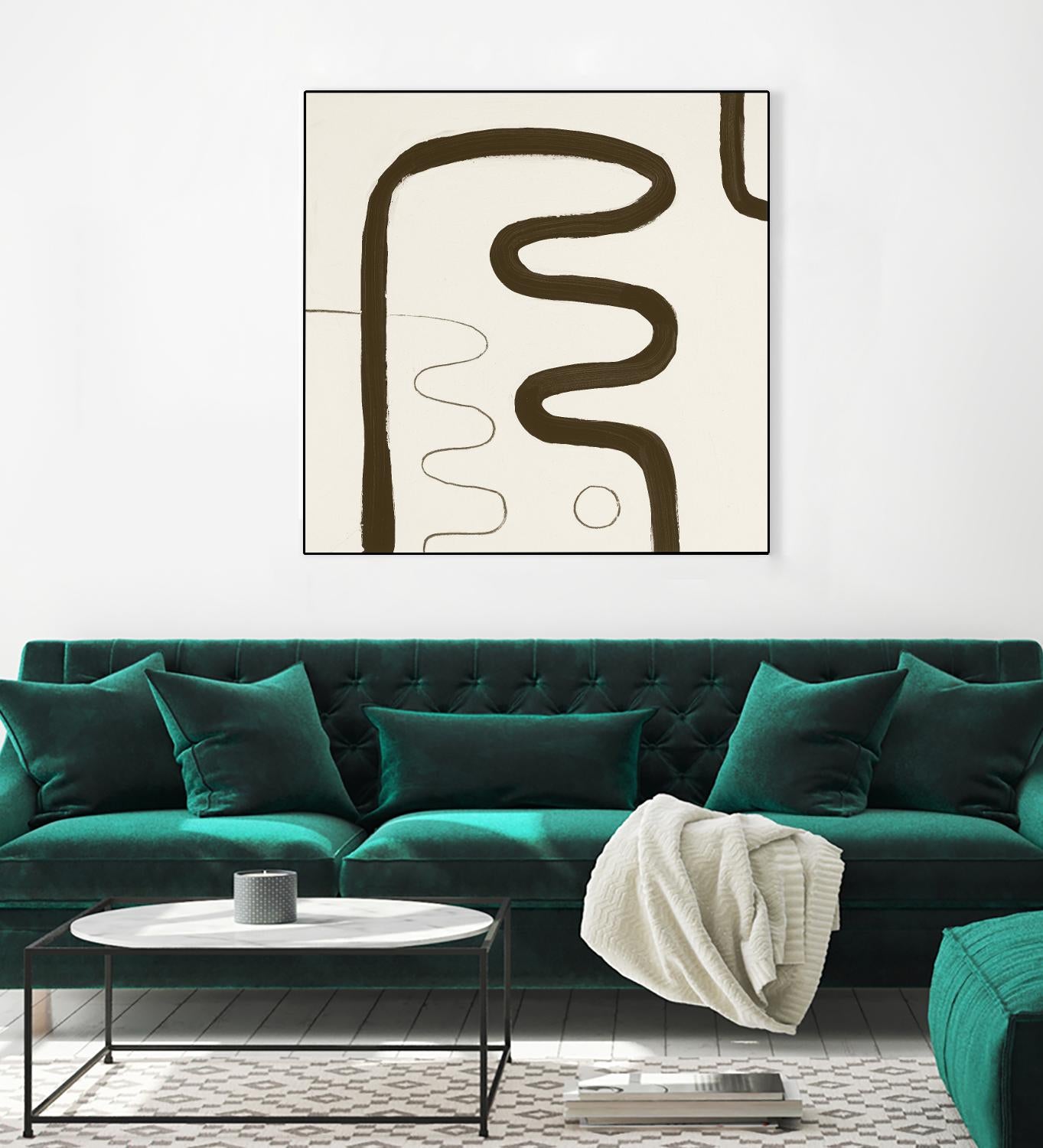 Sepia K by Franka Palek on GIANT ART - beige abstract