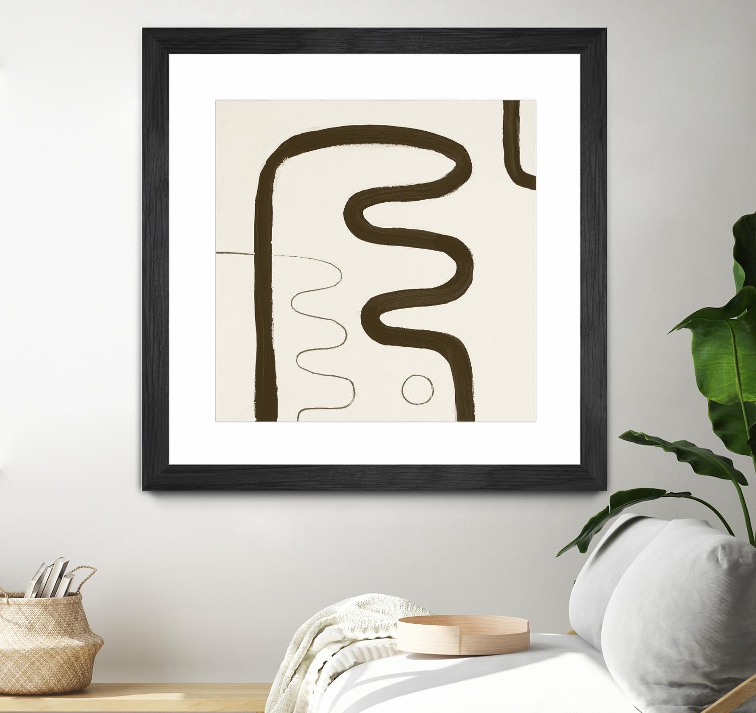 Sepia K by Franka Palek on GIANT ART - beige abstract