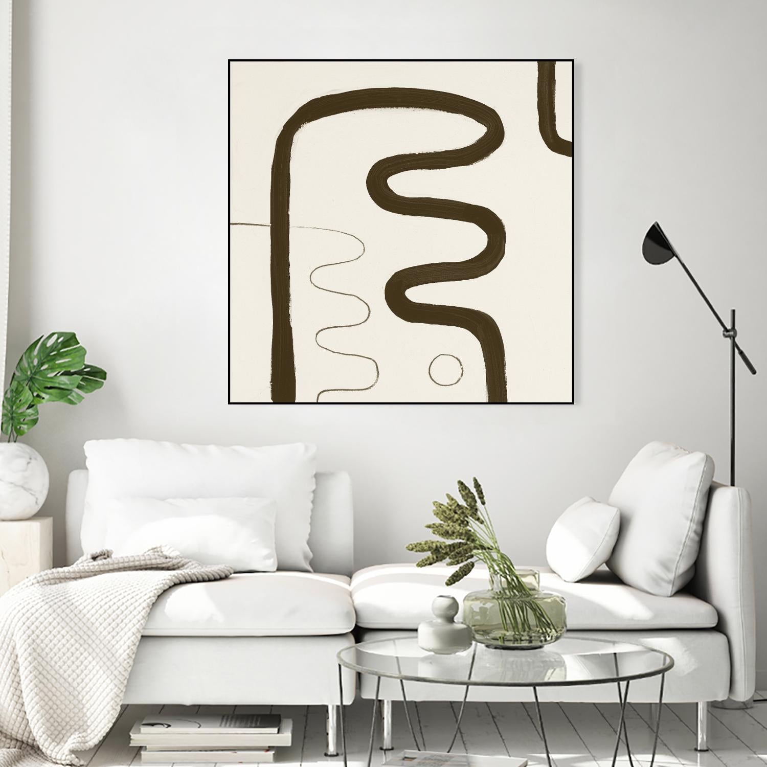 Sepia K by Franka Palek on GIANT ART - beige abstract