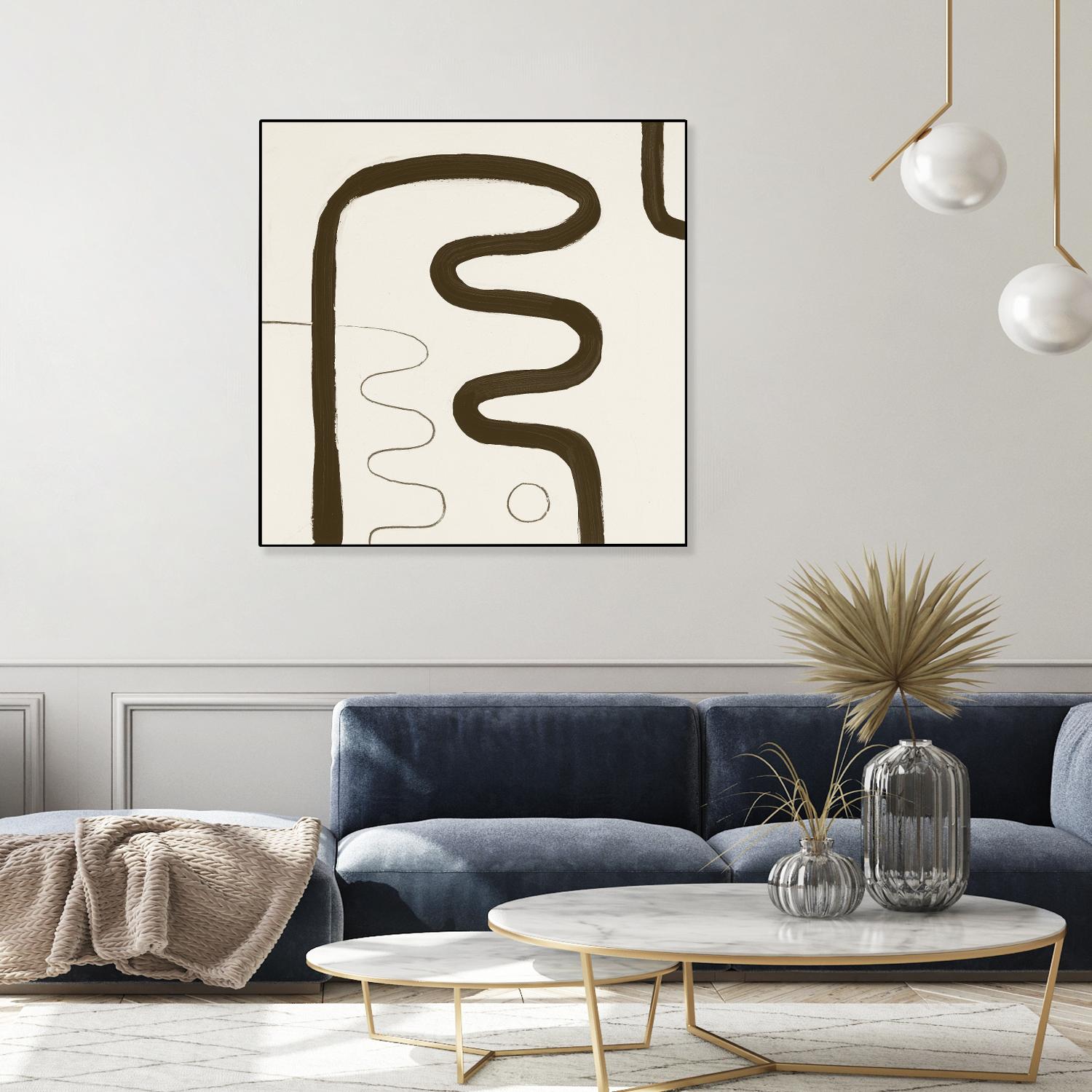 Sepia K by Franka Palek on GIANT ART - beige abstract