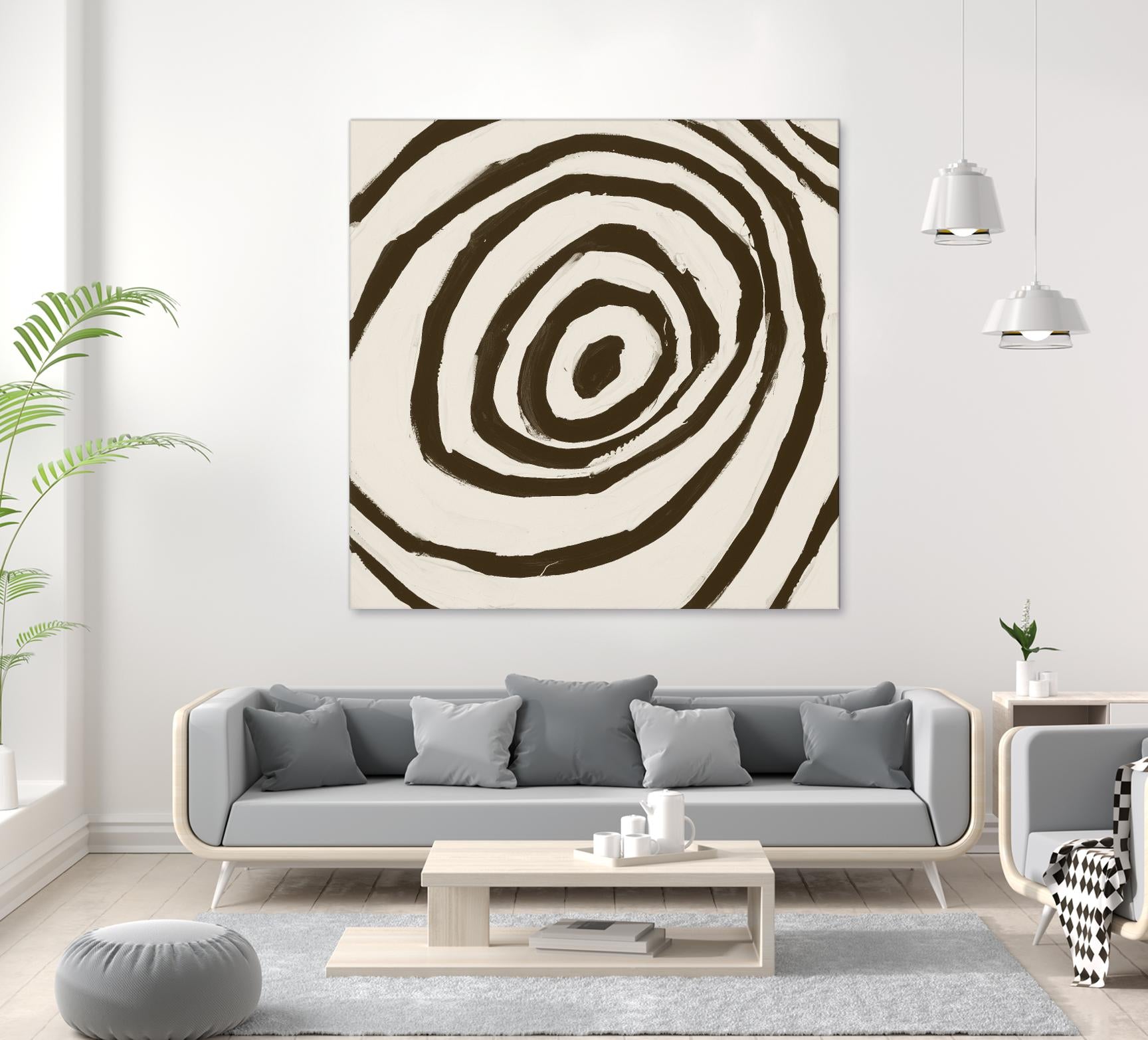 Sepia L by Franka Palek on GIANT ART - beige abstract