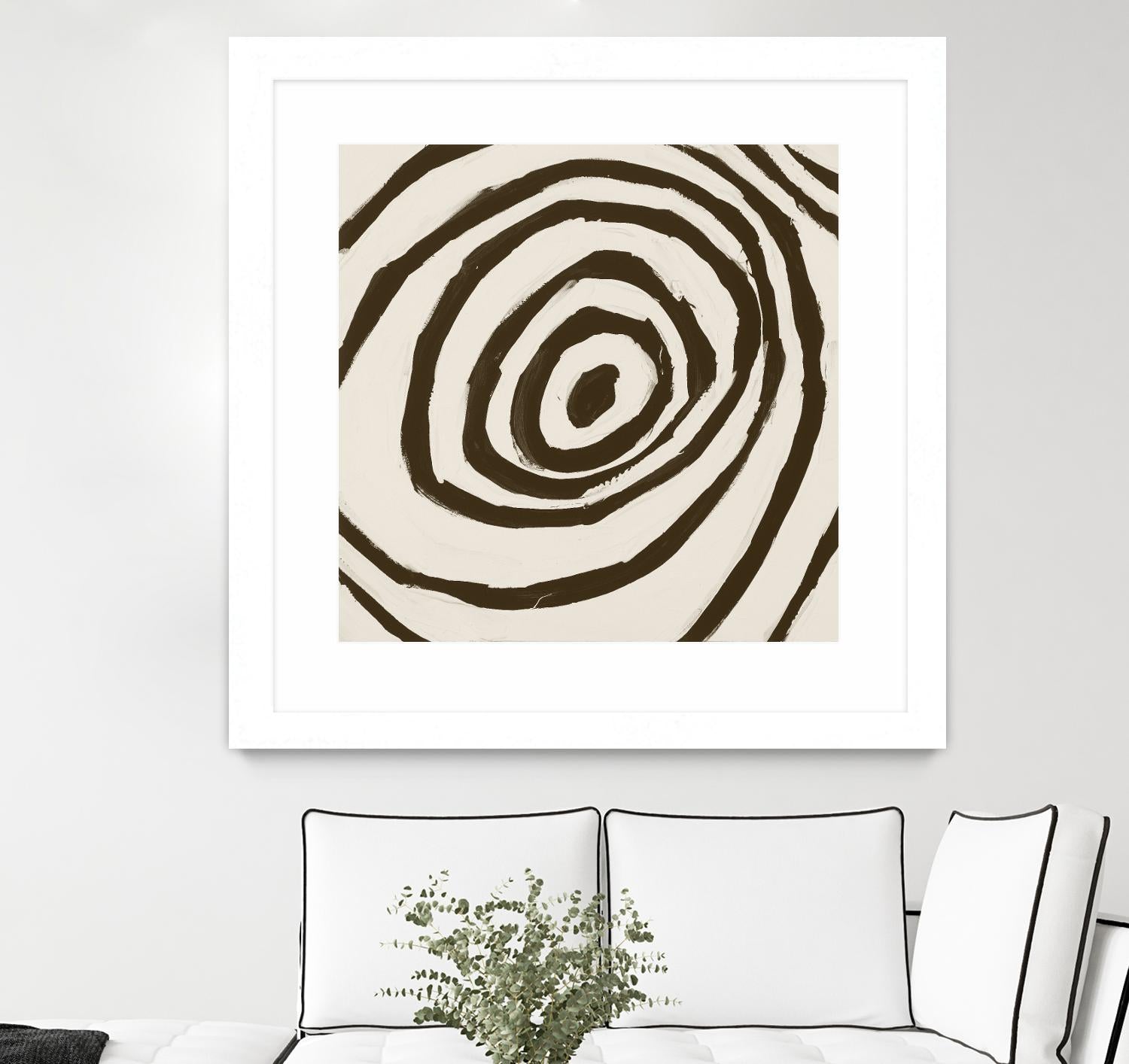 Sepia L by Franka Palek on GIANT ART - beige abstract