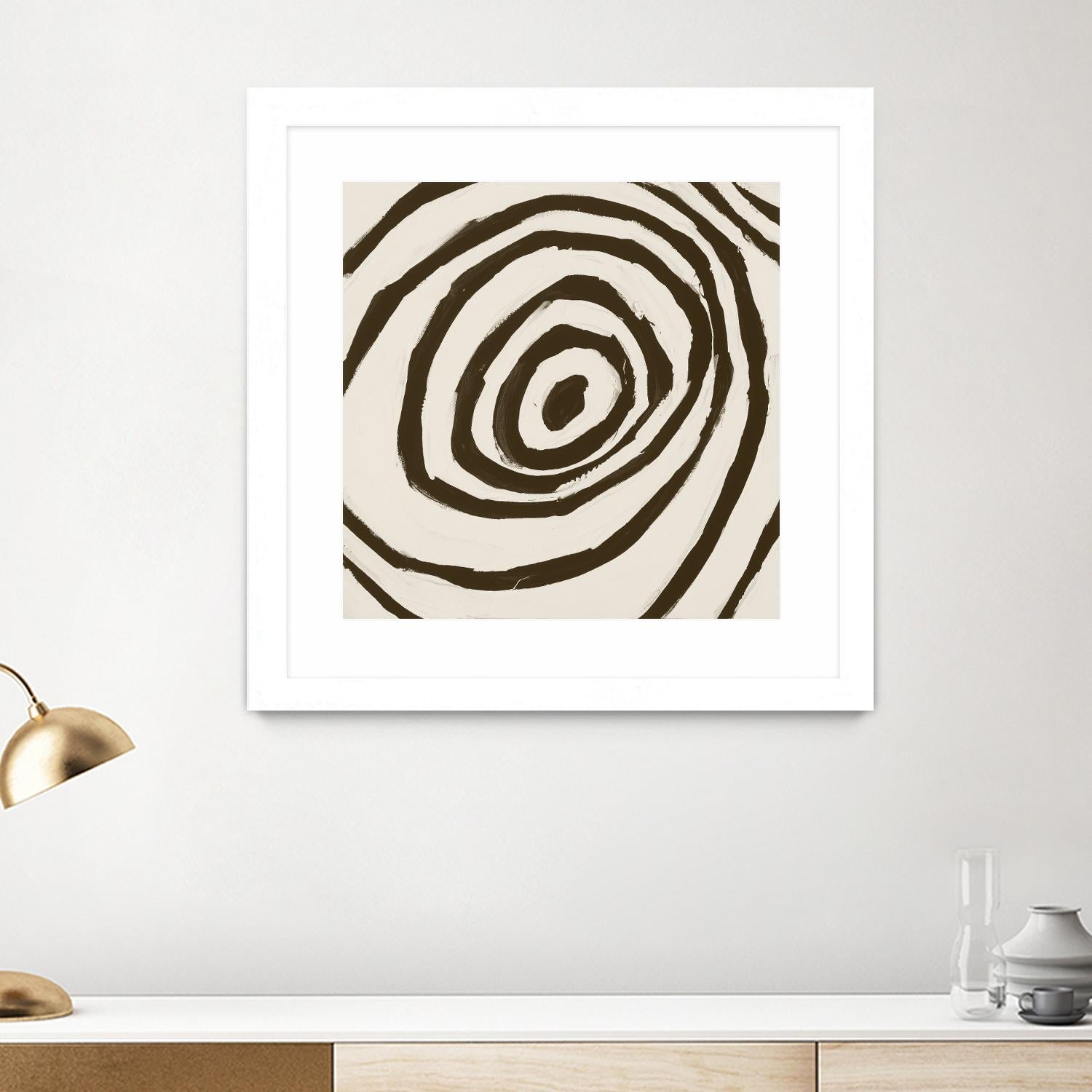 Sepia L by Franka Palek on GIANT ART - beige abstract