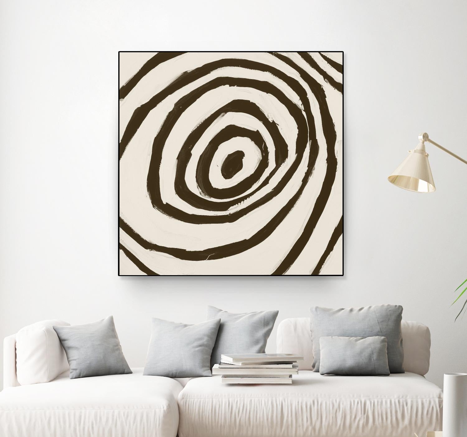 Sepia L by Franka Palek on GIANT ART - beige abstract