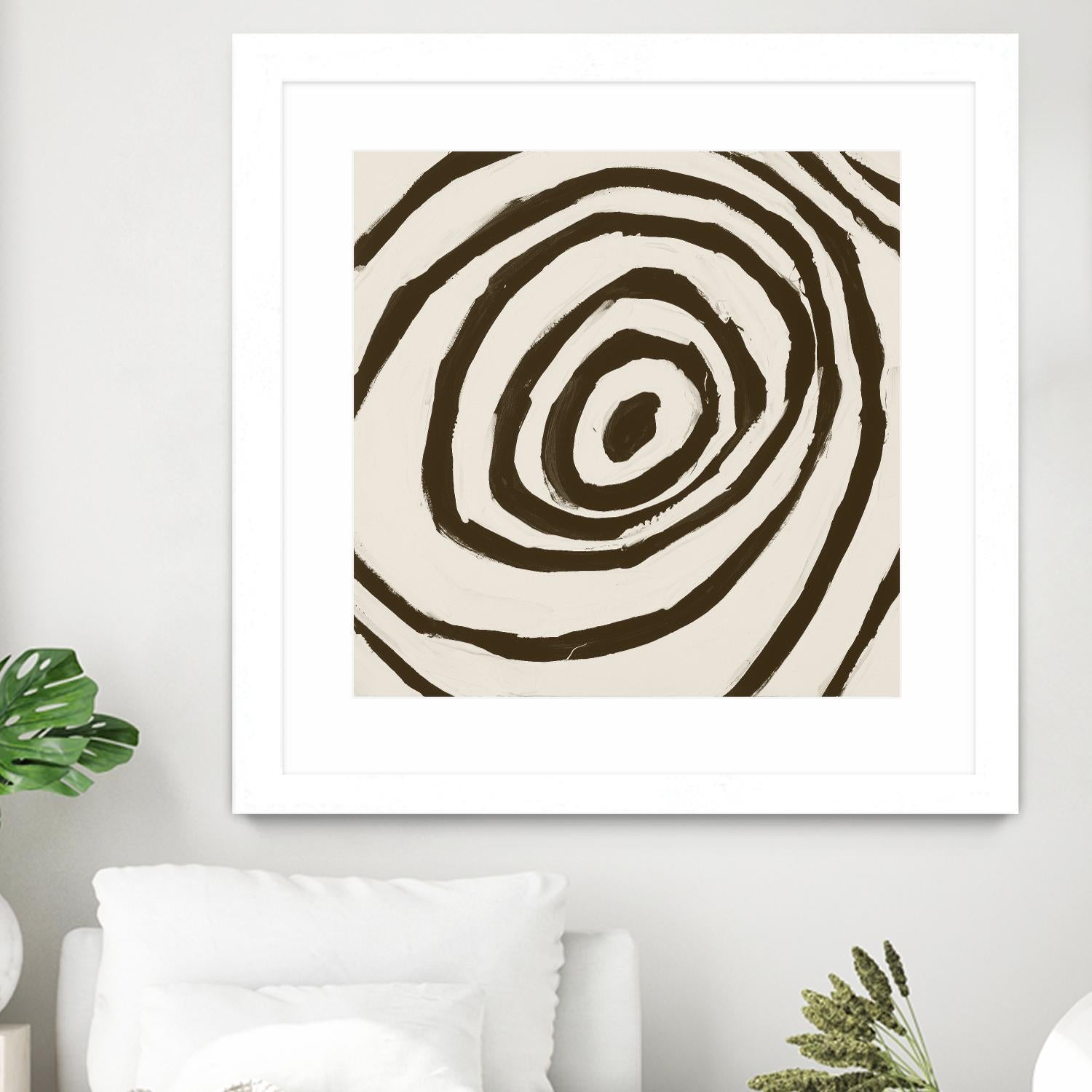Sepia L by Franka Palek on GIANT ART - beige abstract