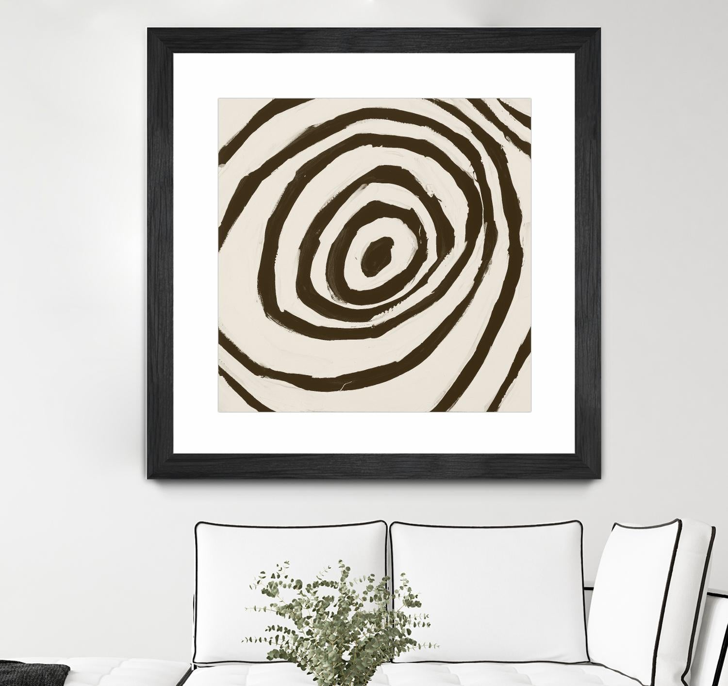 Sepia L by Franka Palek on GIANT ART - beige abstract