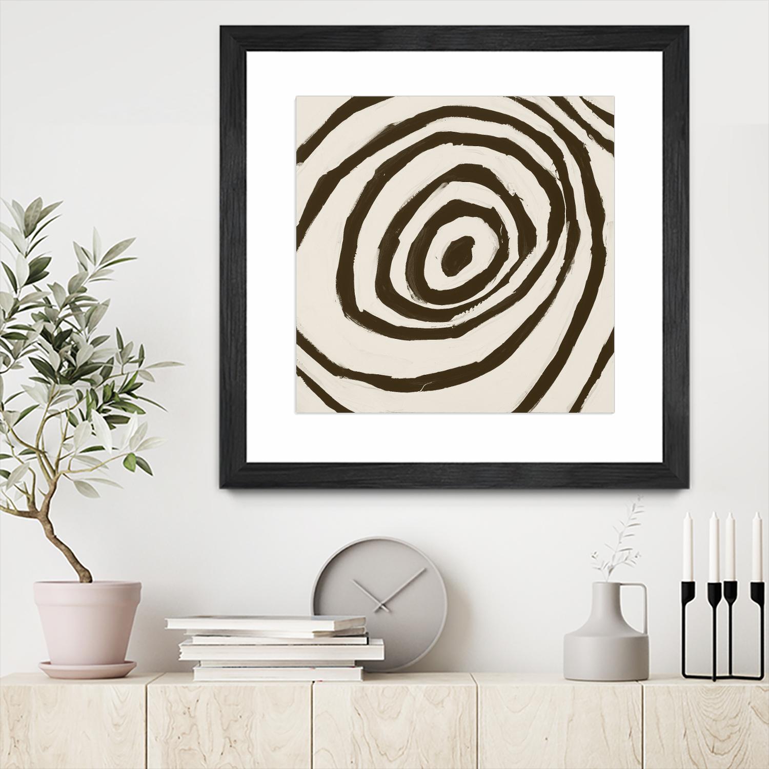 Sepia L by Franka Palek on GIANT ART - beige abstract