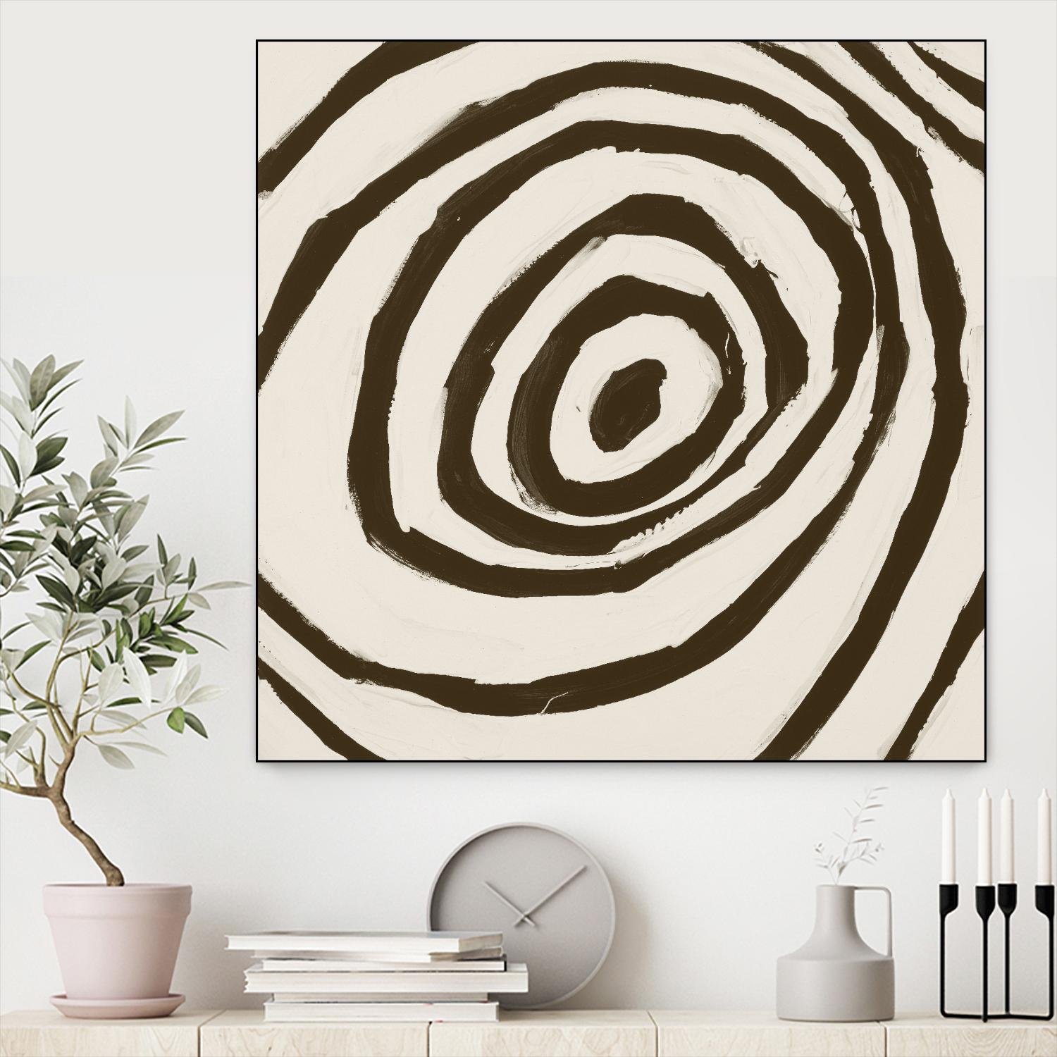 Sepia L by Franka Palek on GIANT ART - beige abstract