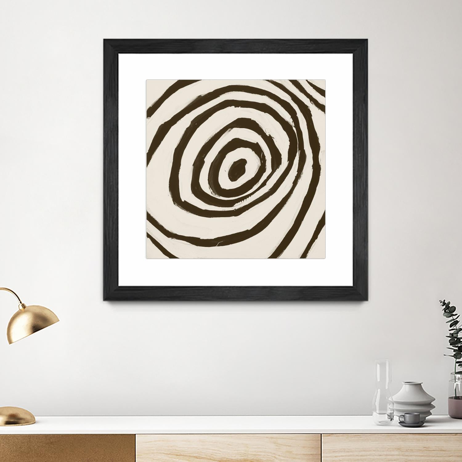 Sepia L by Franka Palek on GIANT ART - beige abstract