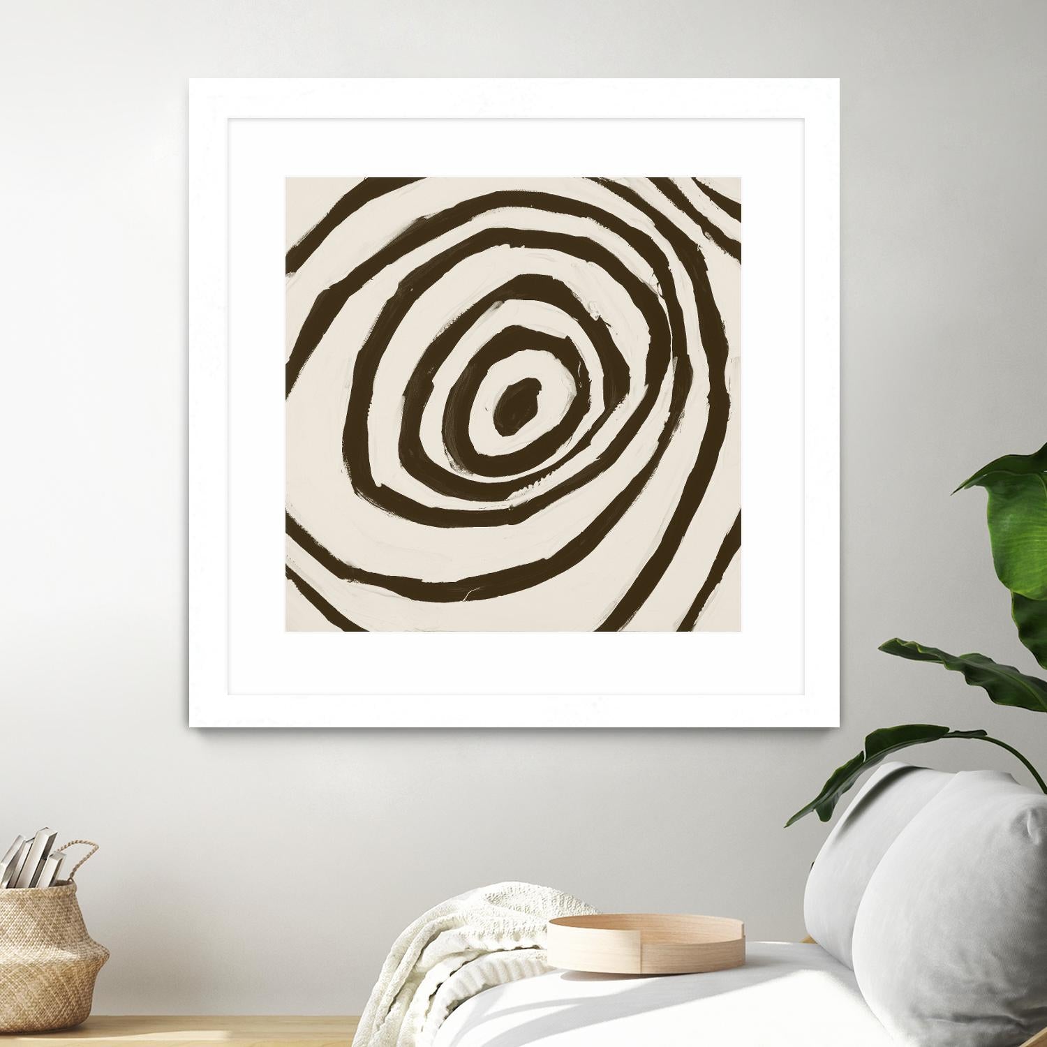 Sepia L by Franka Palek on GIANT ART - beige abstract