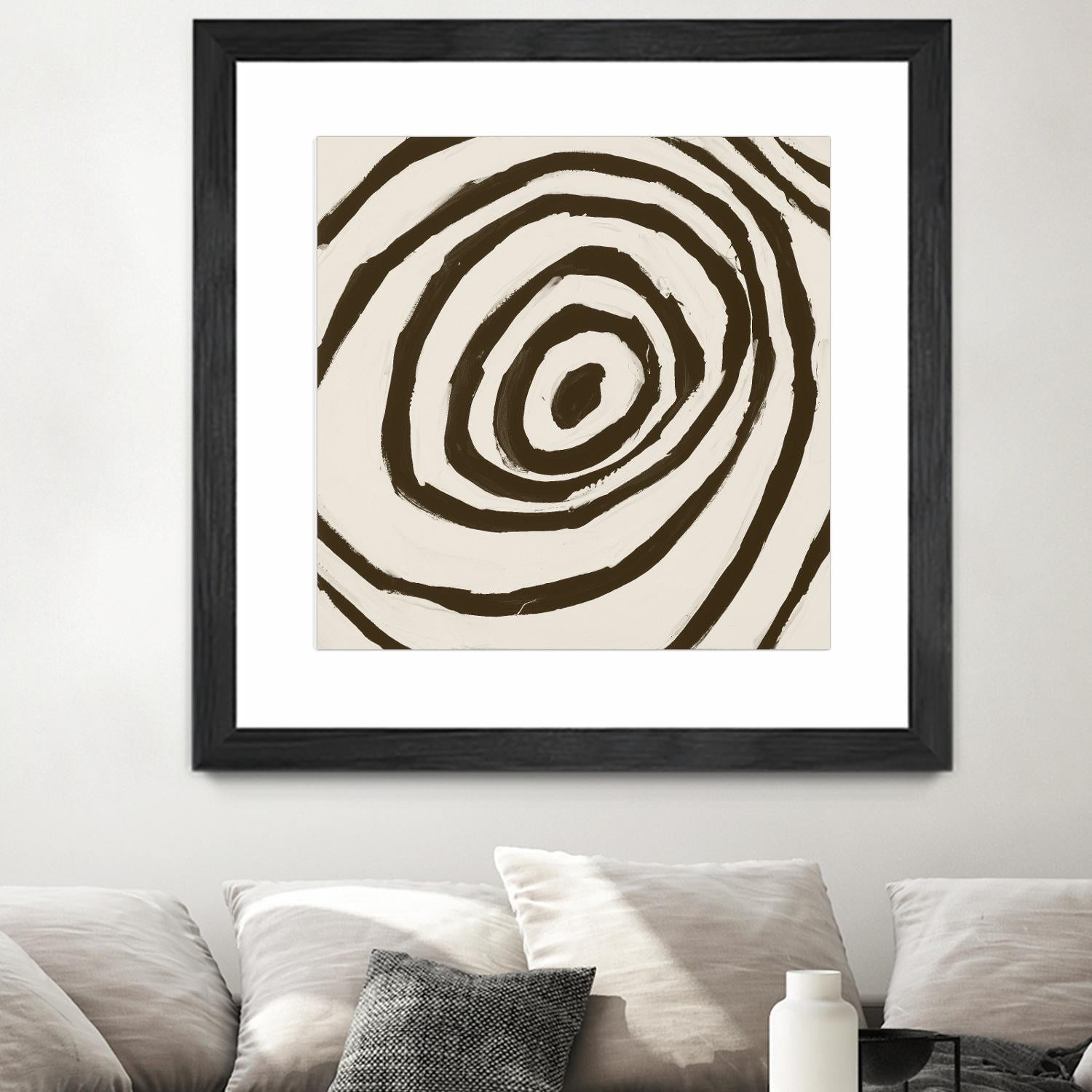 Sepia L by Franka Palek on GIANT ART - beige abstract