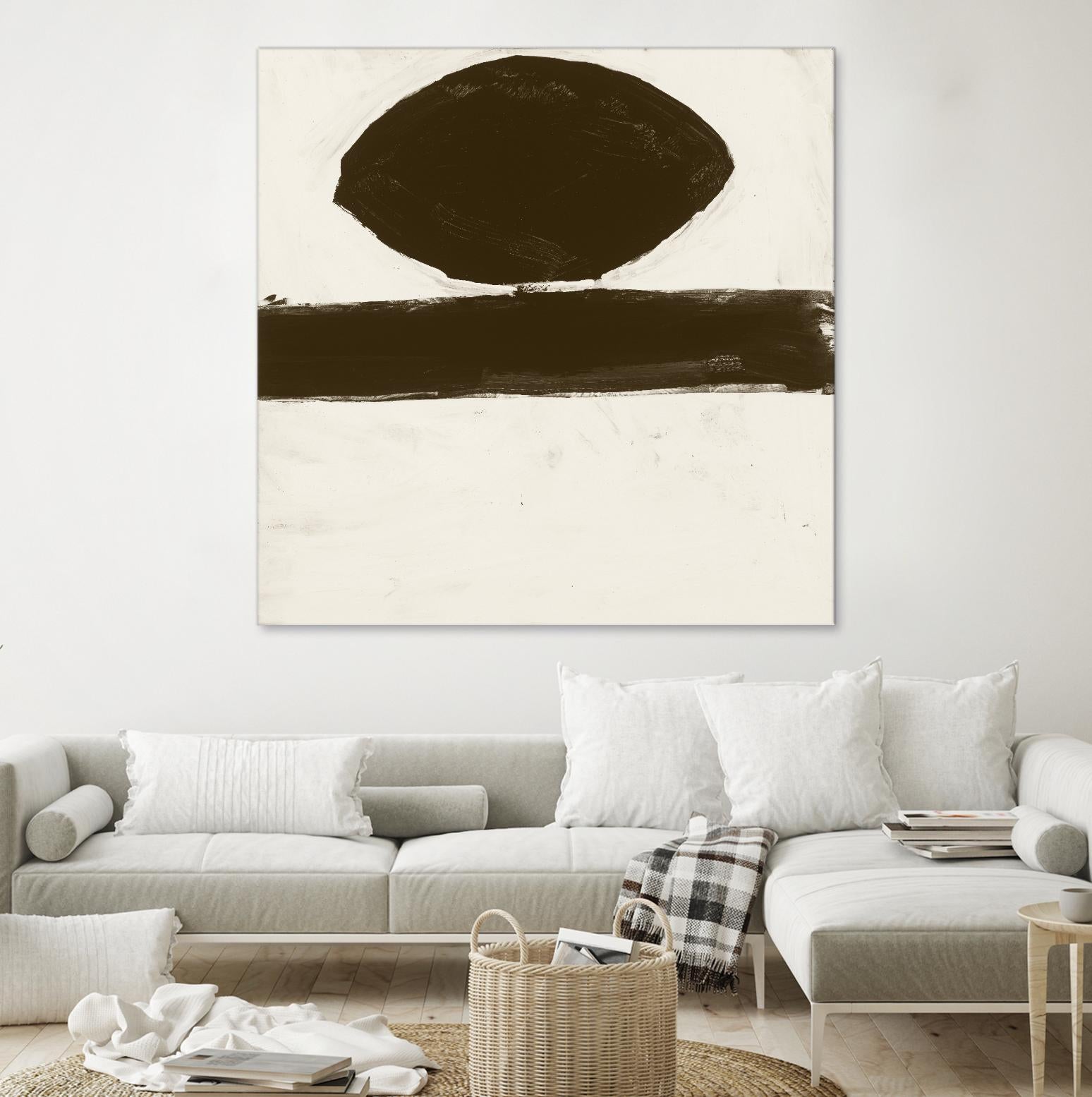 Sepia O by Franka Palek on GIANT ART - beige abstract