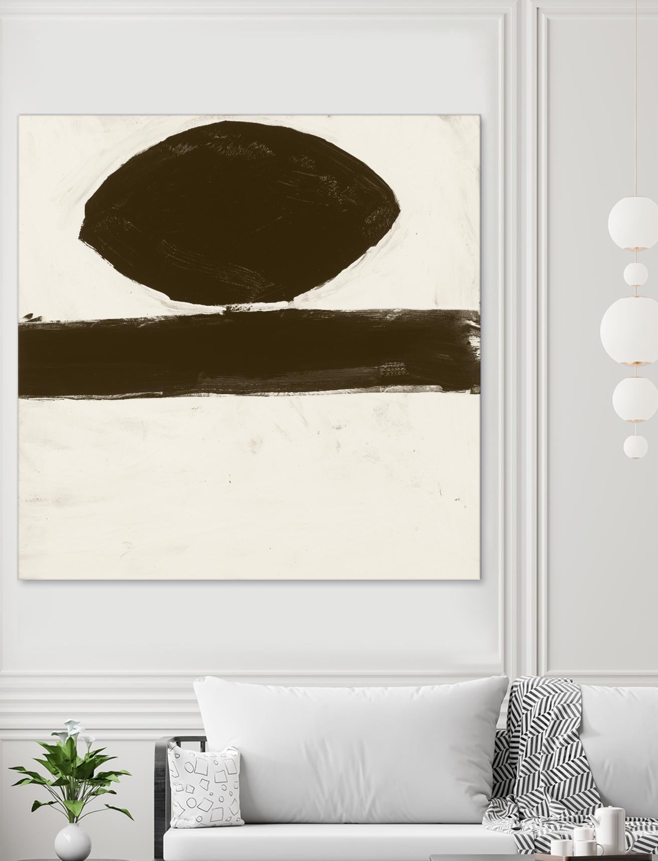 Sepia O by Franka Palek on GIANT ART - beige abstract