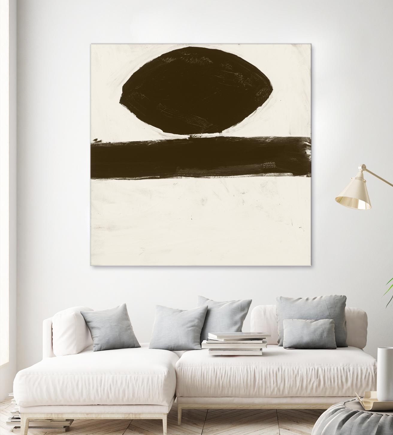 Sepia O by Franka Palek on GIANT ART - beige abstract