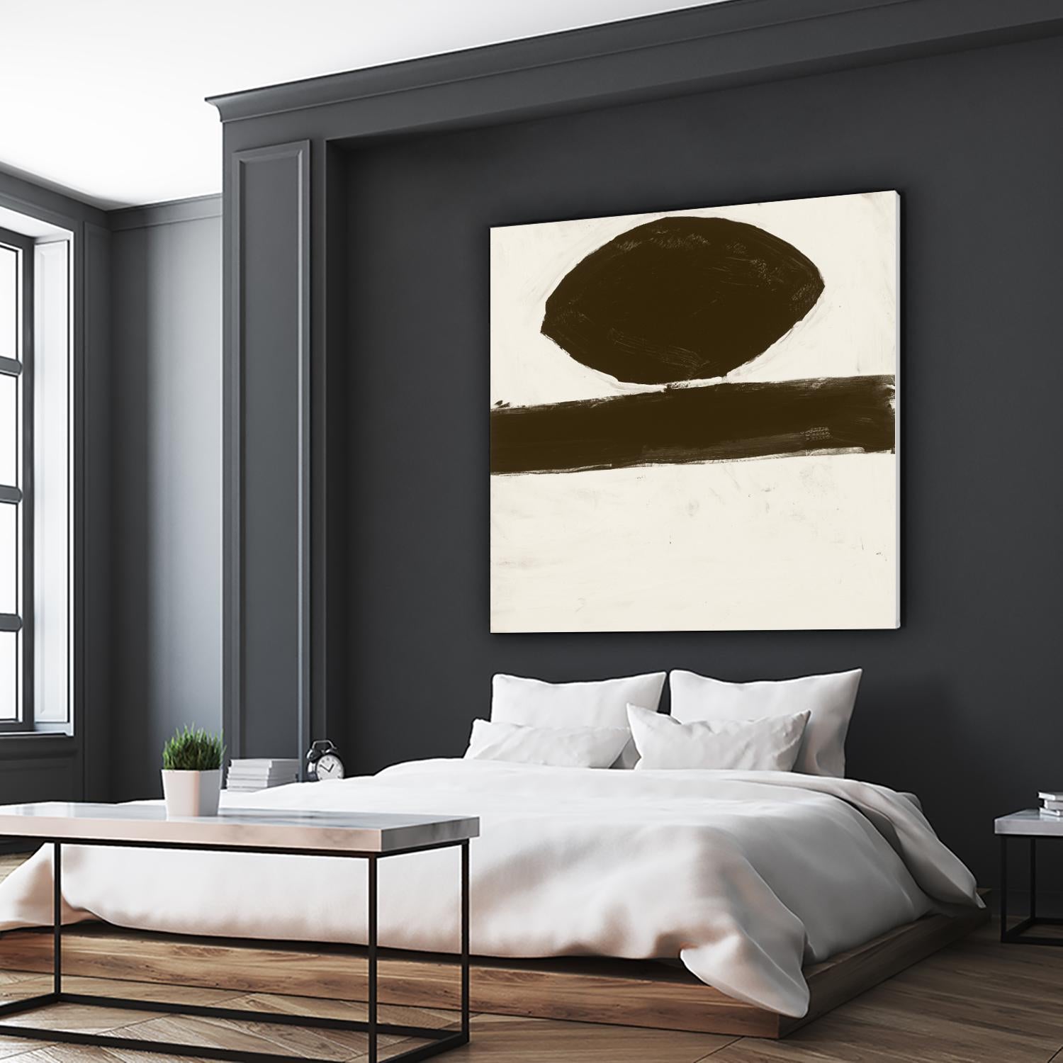 Sepia O by Franka Palek on GIANT ART - beige abstract