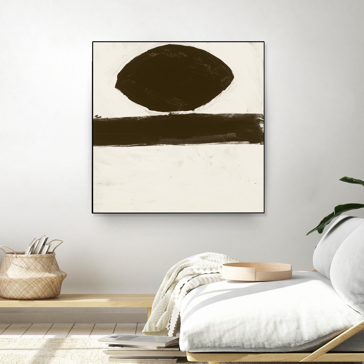 Sepia O by Franka Palek on GIANT ART - beige abstract