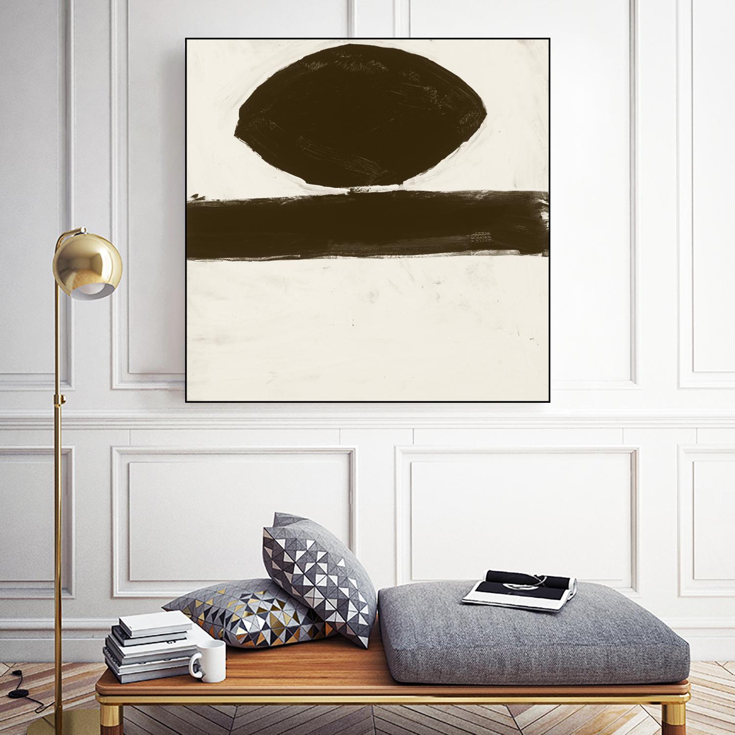 Sepia O by Franka Palek on GIANT ART - beige abstract