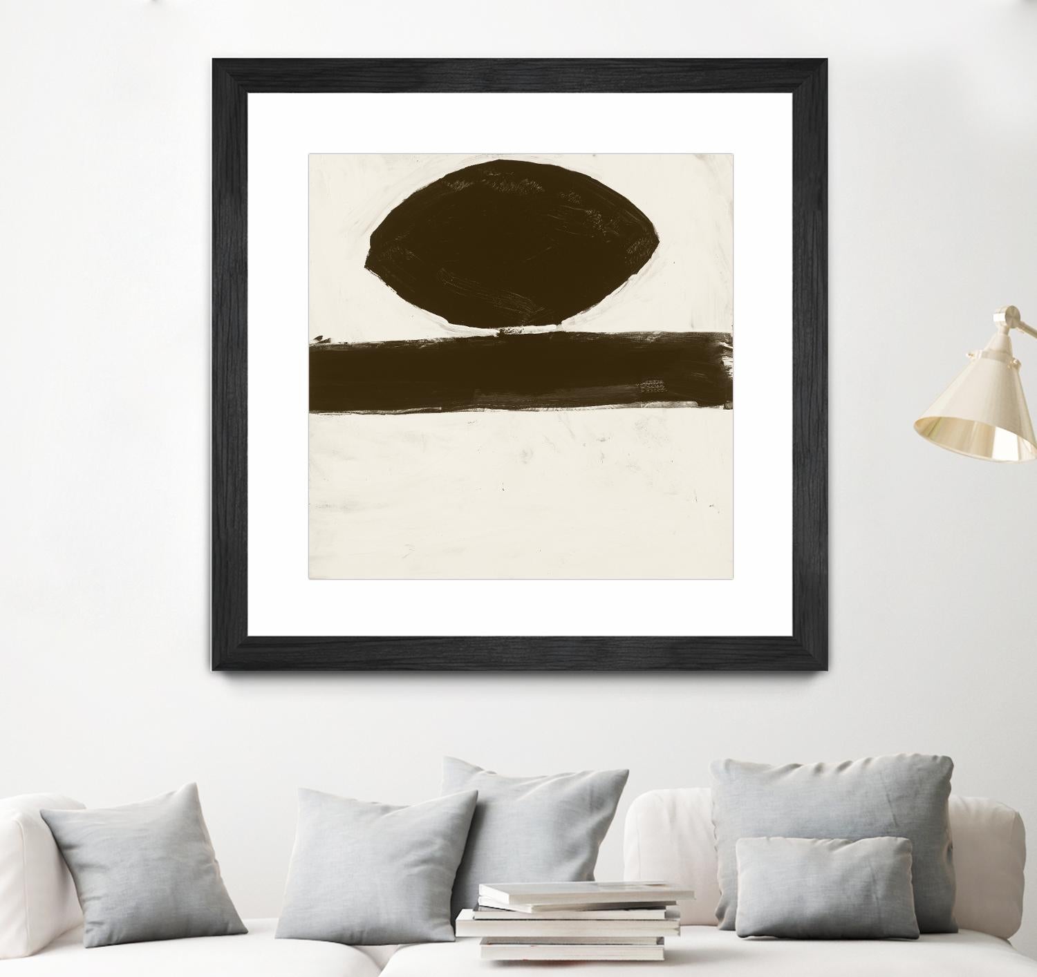 Sepia O by Franka Palek on GIANT ART - beige abstract