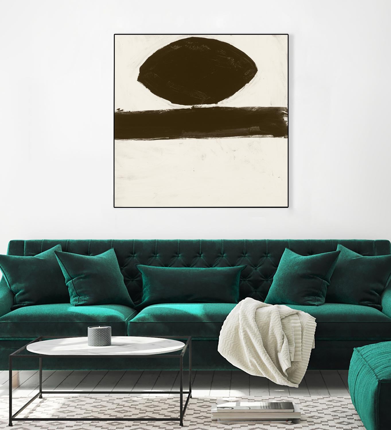 Sepia O by Franka Palek on GIANT ART - beige abstract