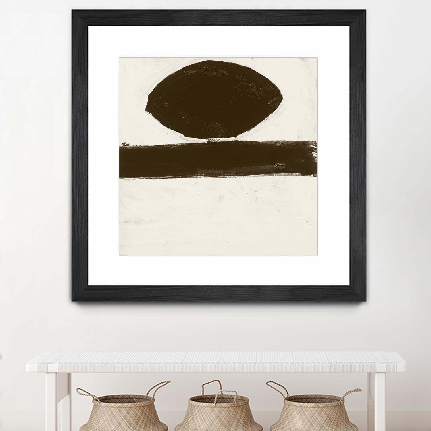 Sepia O by Franka Palek on GIANT ART - beige abstract