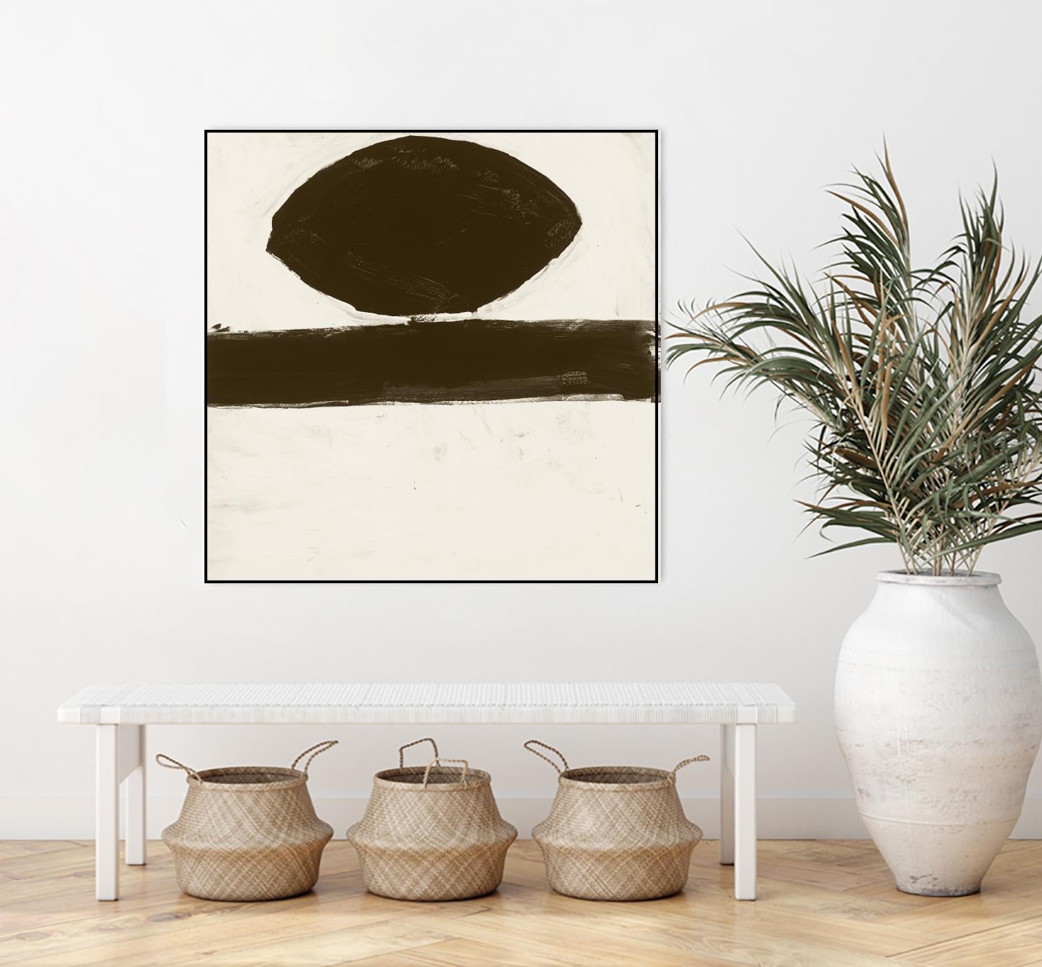 Sepia O by Franka Palek on GIANT ART - beige abstract