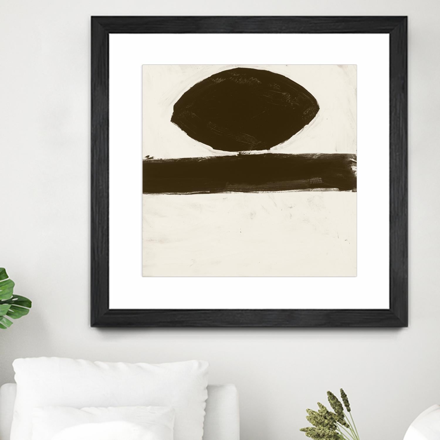 Sepia O by Franka Palek on GIANT ART - beige abstract