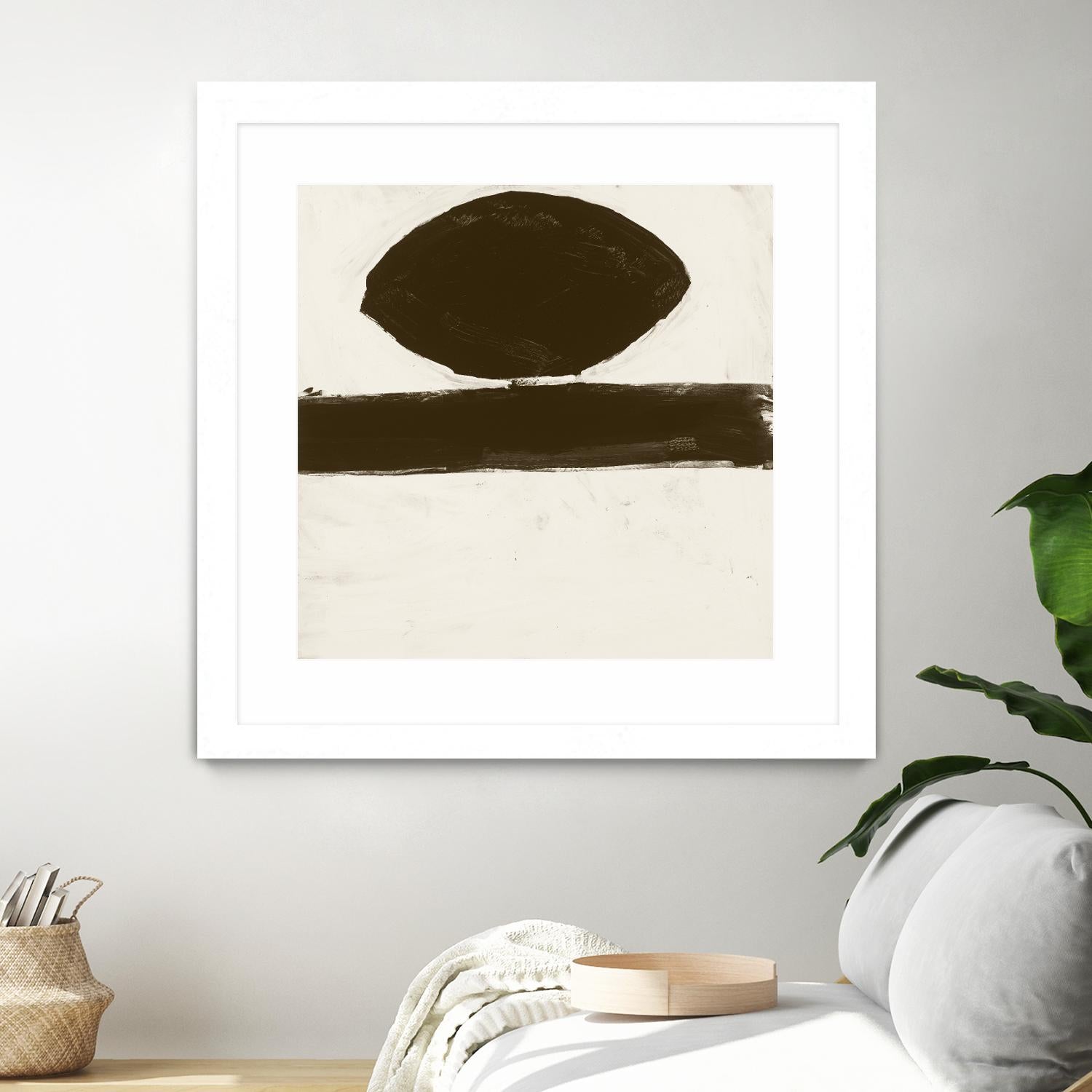 Sepia O by Franka Palek on GIANT ART - beige abstract