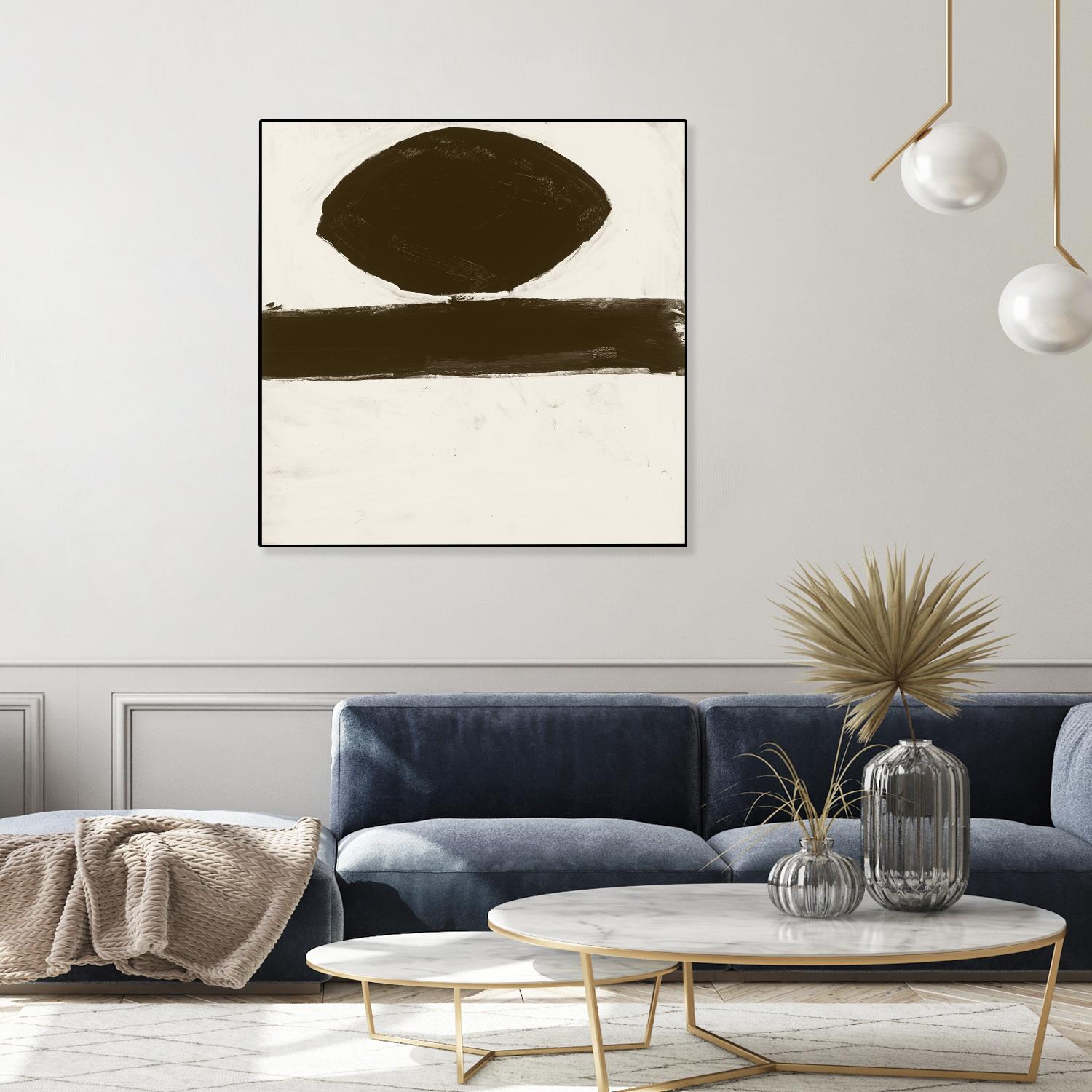 Sepia O by Franka Palek on GIANT ART - beige abstract