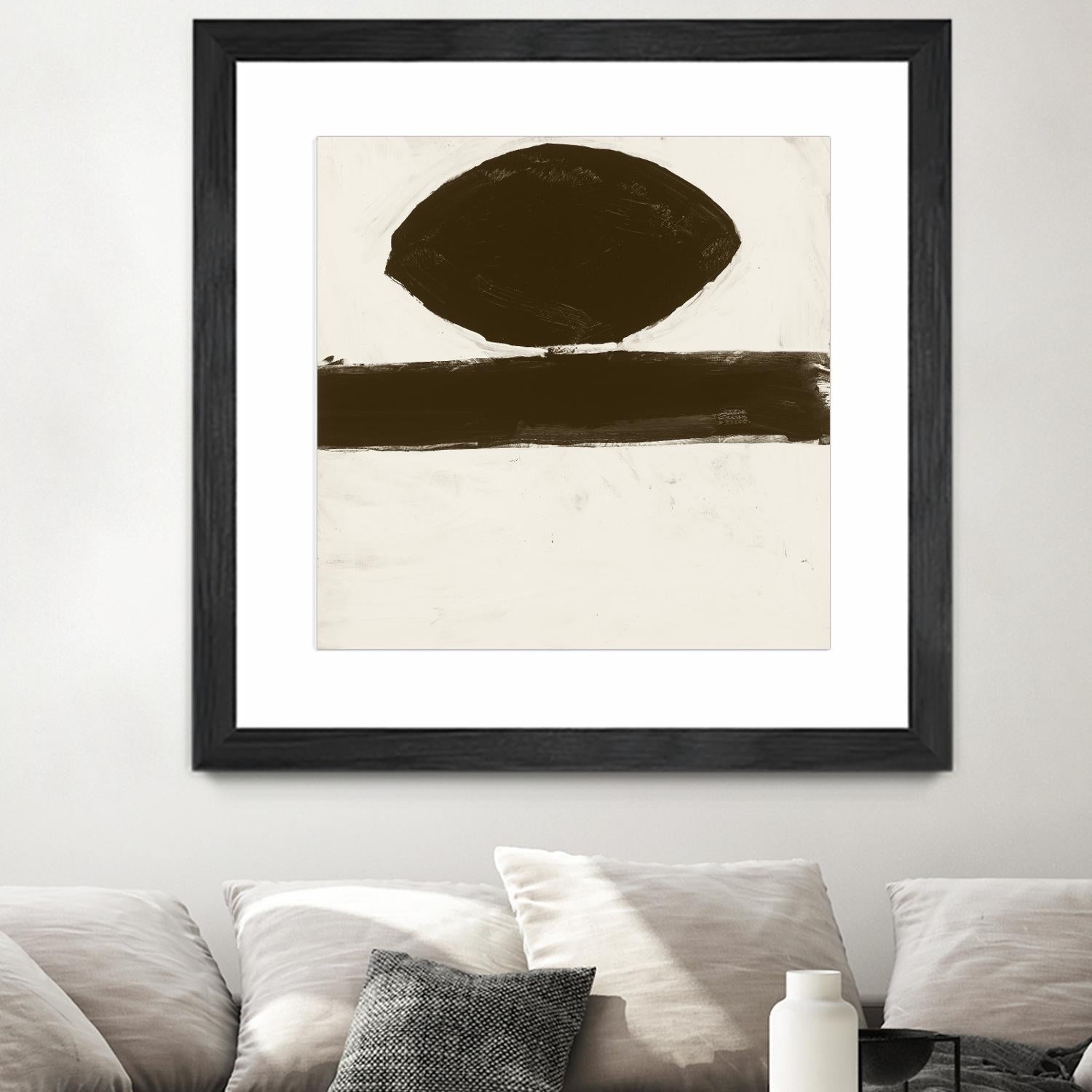 Sepia O by Franka Palek on GIANT ART - beige abstract