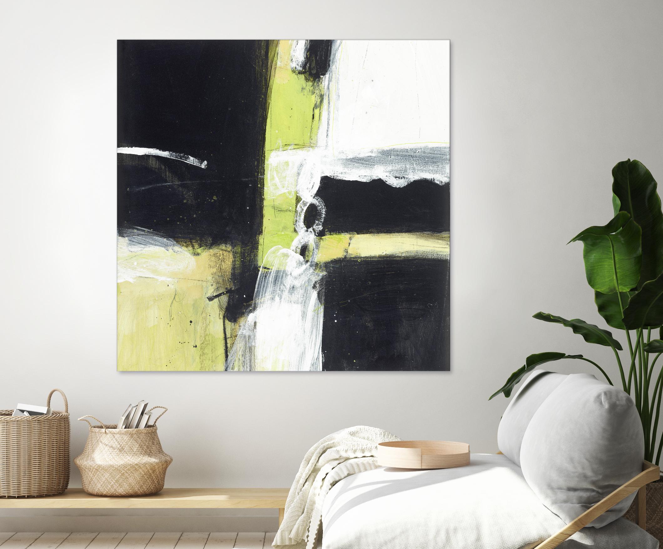 Confluence D by JB Hall on GIANT ART - green abstract