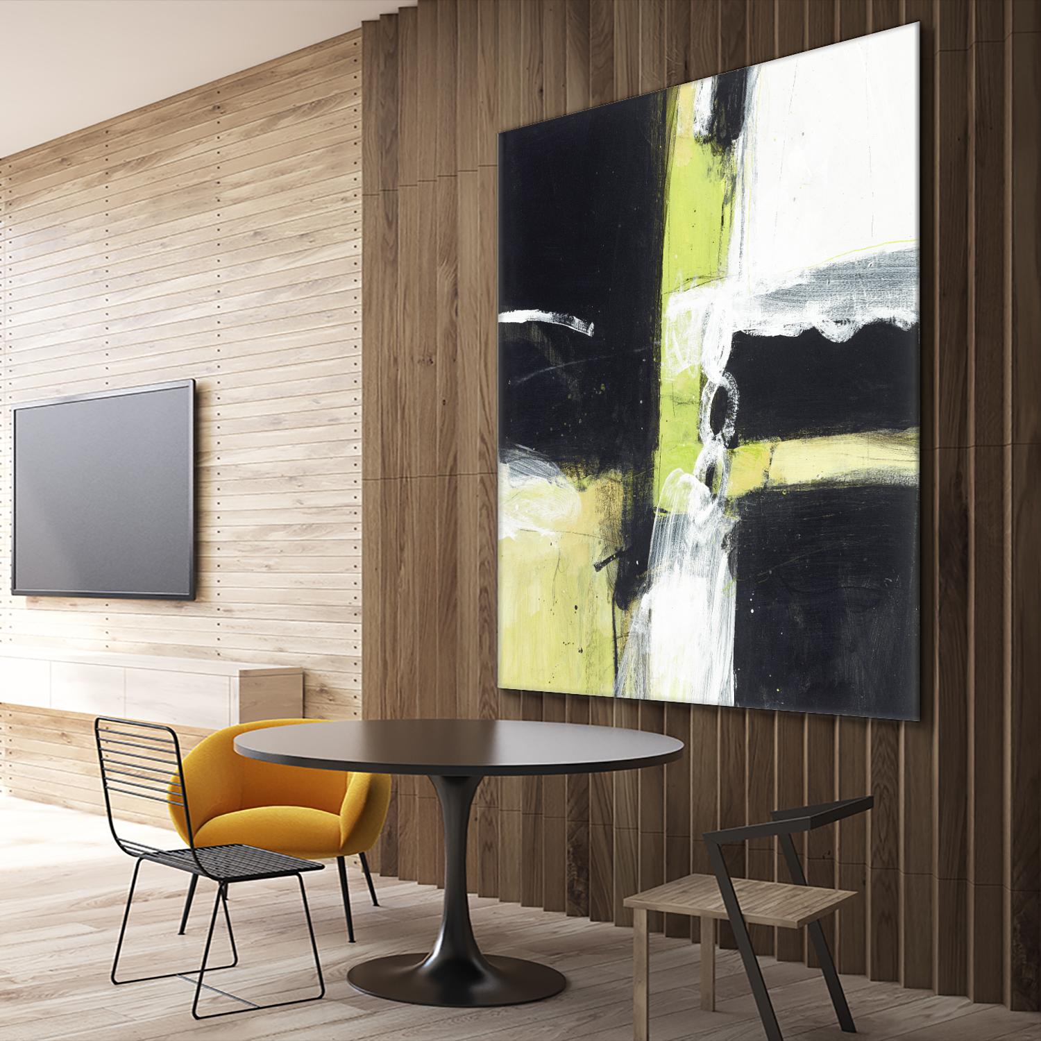 Confluence D by JB Hall on GIANT ART - green abstract