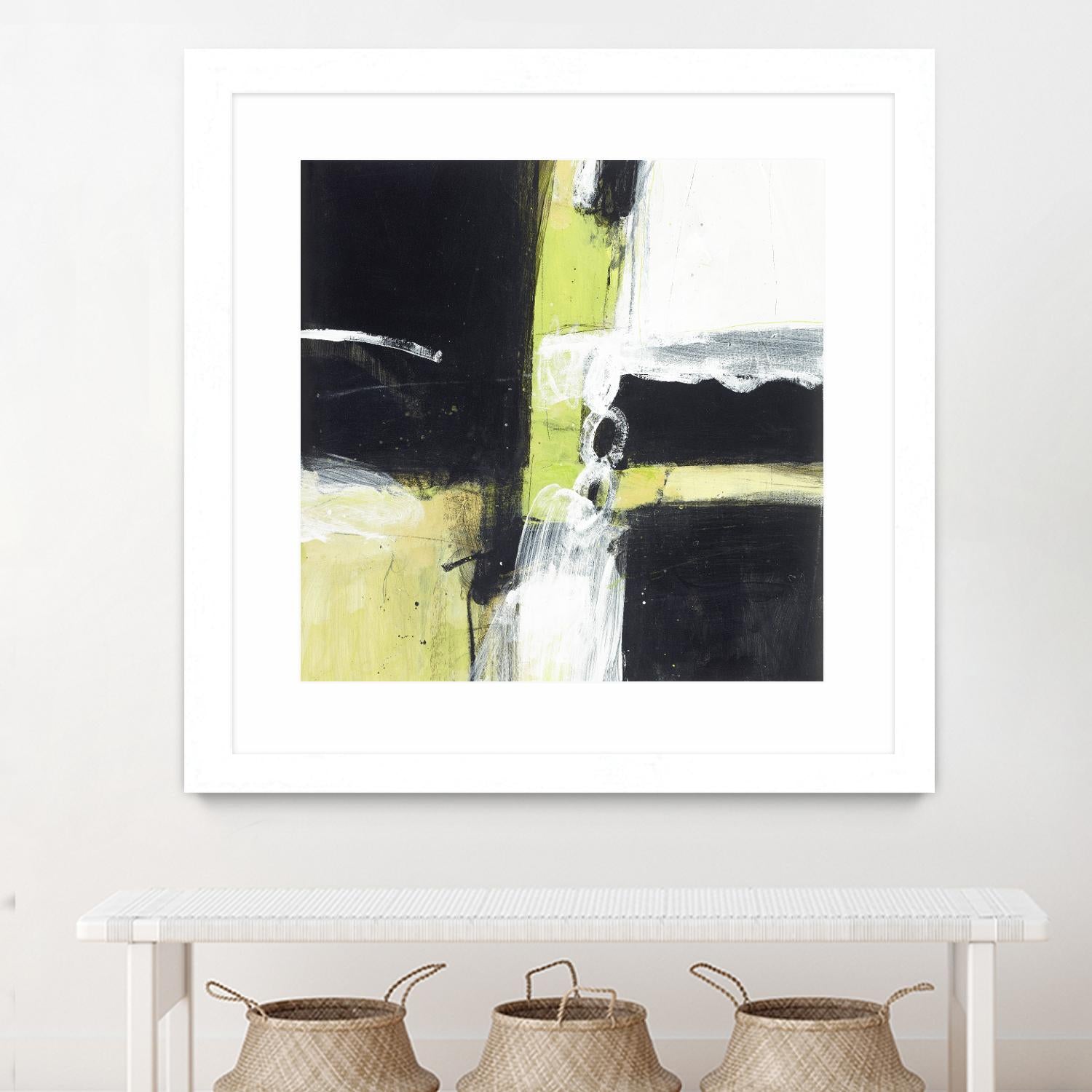 Confluence D by JB Hall on GIANT ART - green abstract