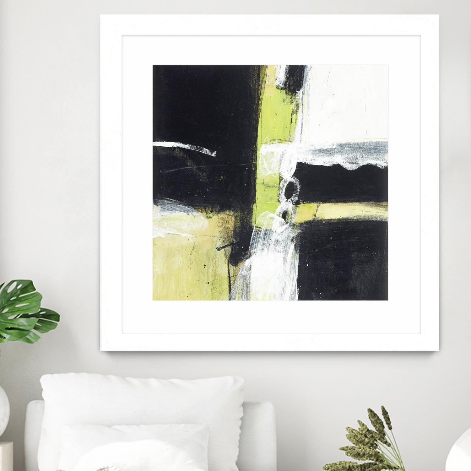 Confluence D by JB Hall on GIANT ART - green abstract