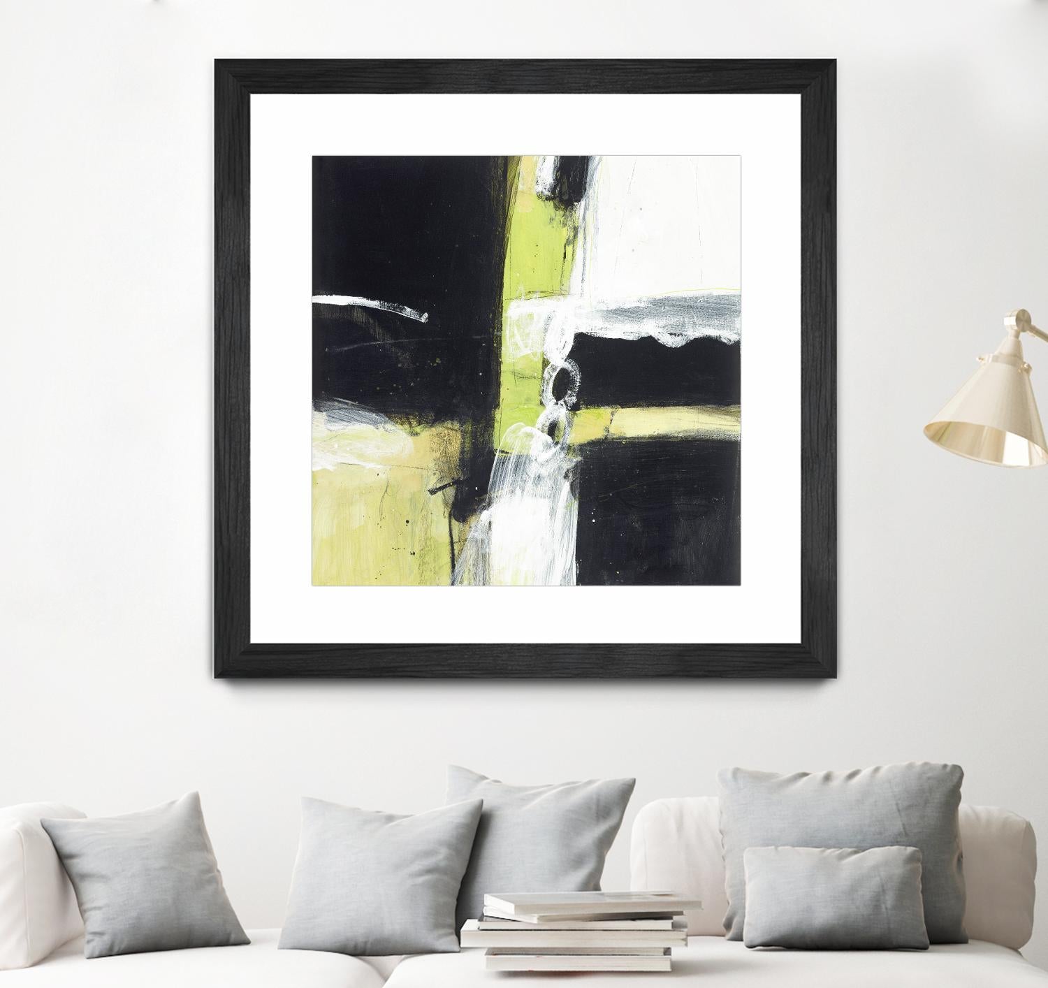 Confluence D by JB Hall on GIANT ART - green abstract