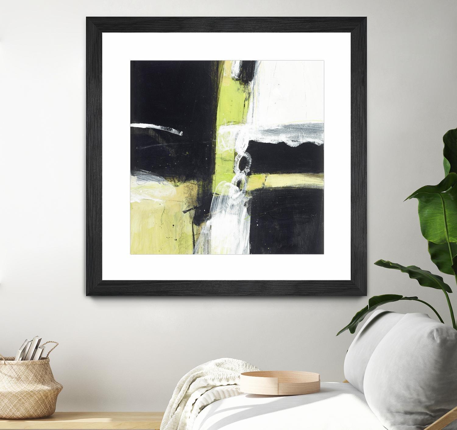 Confluence D by JB Hall on GIANT ART - green abstract