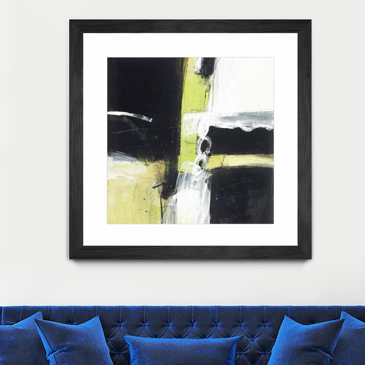 Confluence D by JB Hall on GIANT ART - green abstract