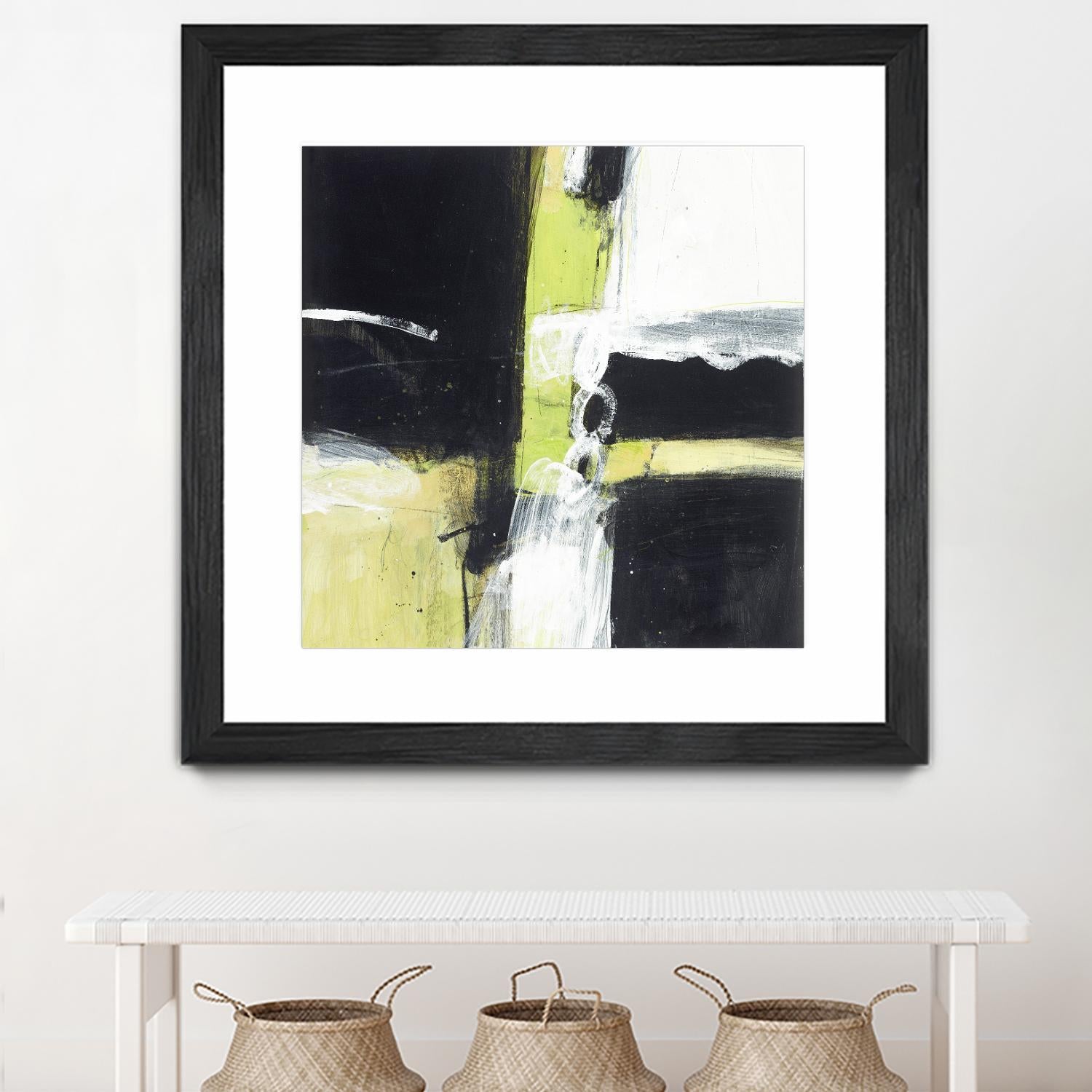 Confluence D by JB Hall on GIANT ART - green abstract